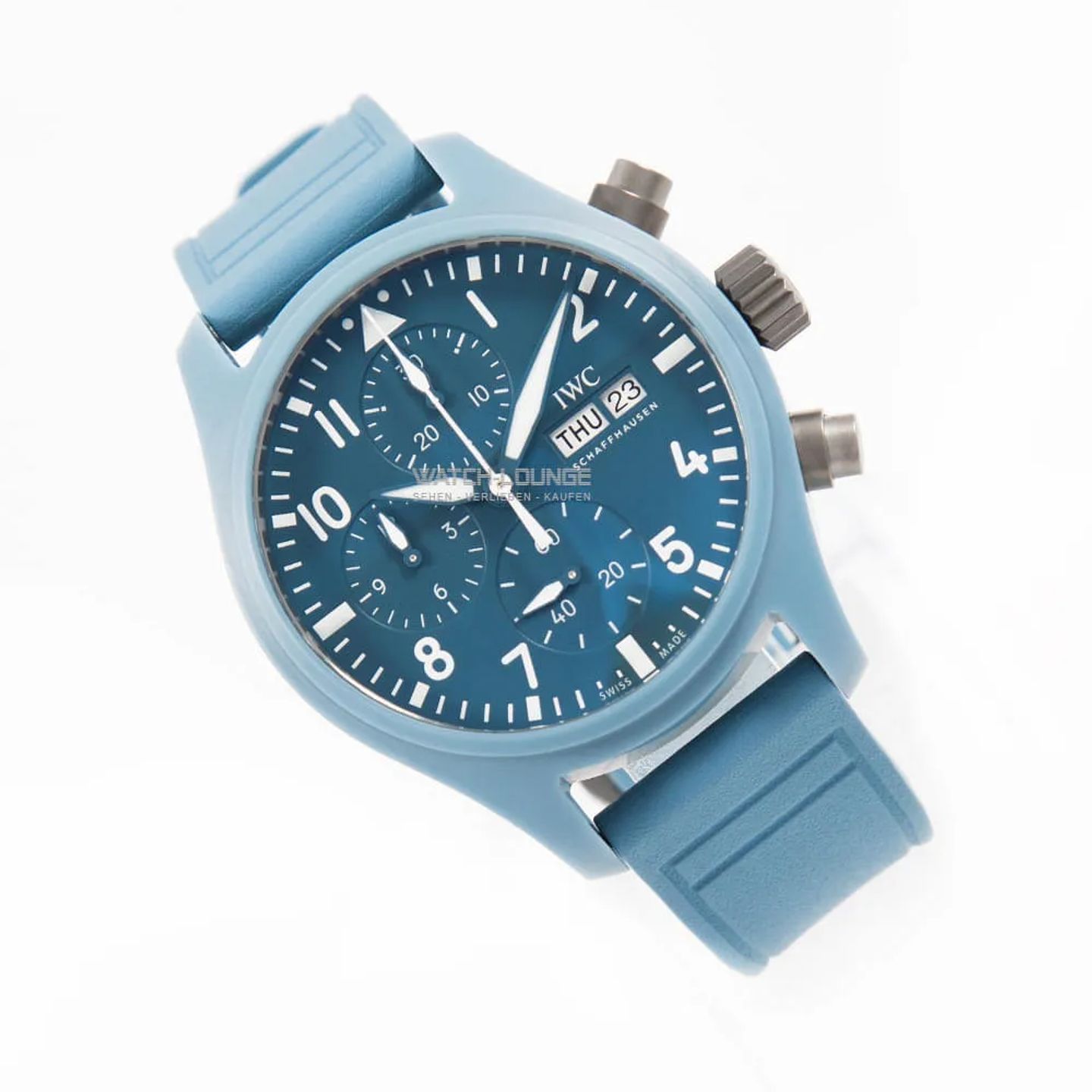 IWC Pilot Chronograph Top Gun Miramar IW389409 (2025) - Blauw wijzerplaat 42mm Keramiek (2/8)