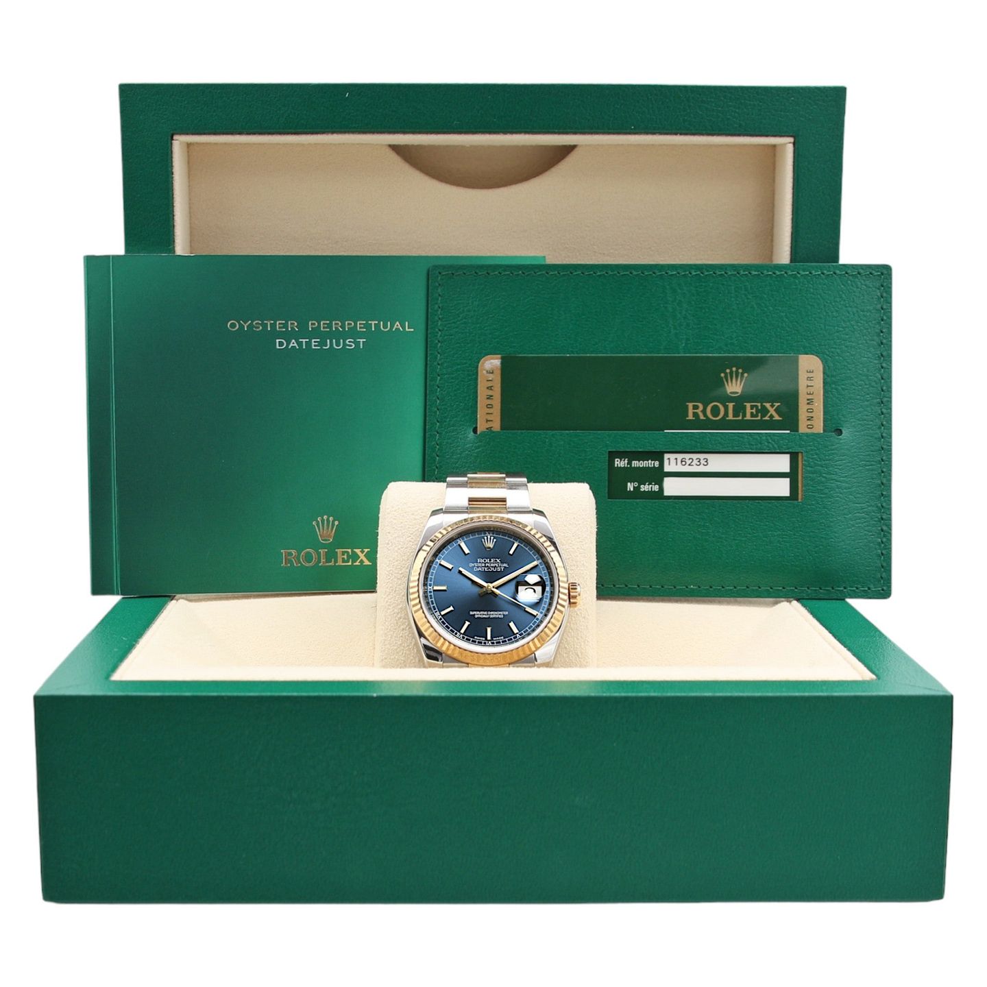 Rolex Datejust 36 116233 (Unknown (random serial)) - Blue dial 36 mm Gold/Steel case (3/7)