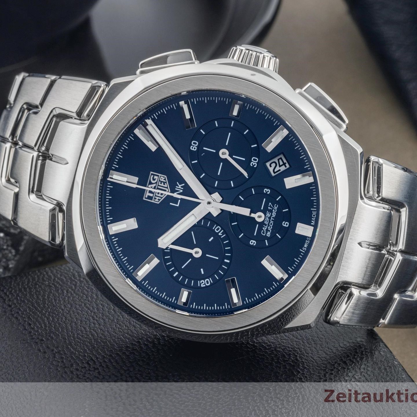 TAG Heuer Link CBC2112.BA0603 (Unknown (random serial)) - Blue dial 41 mm Steel case (2/8)