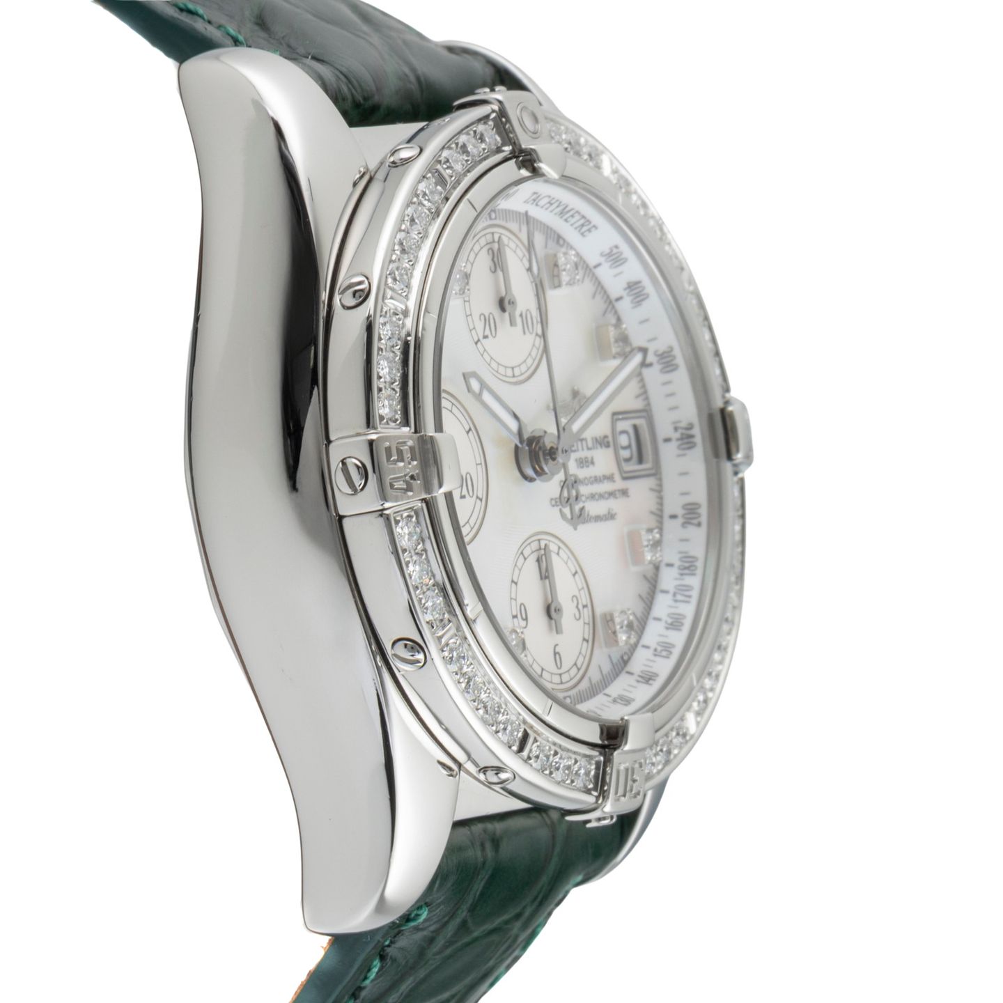 Breitling Chrono Cockpit A13357 (2004) - Silver dial 39 mm Steel case (7/8)