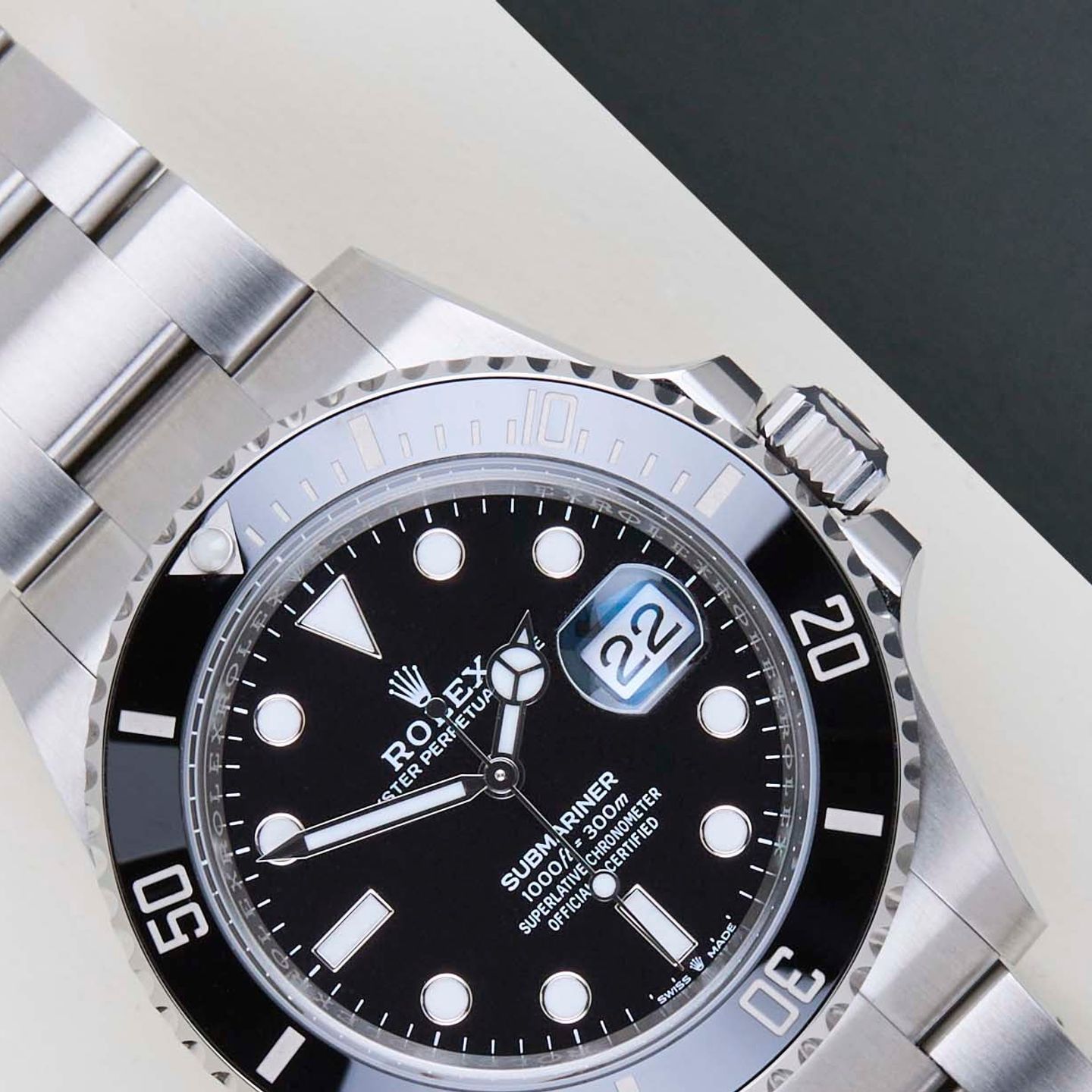 Rolex Submariner Date 126610LN (2026) - Zwart wijzerplaat 41mm Staal (3/8)