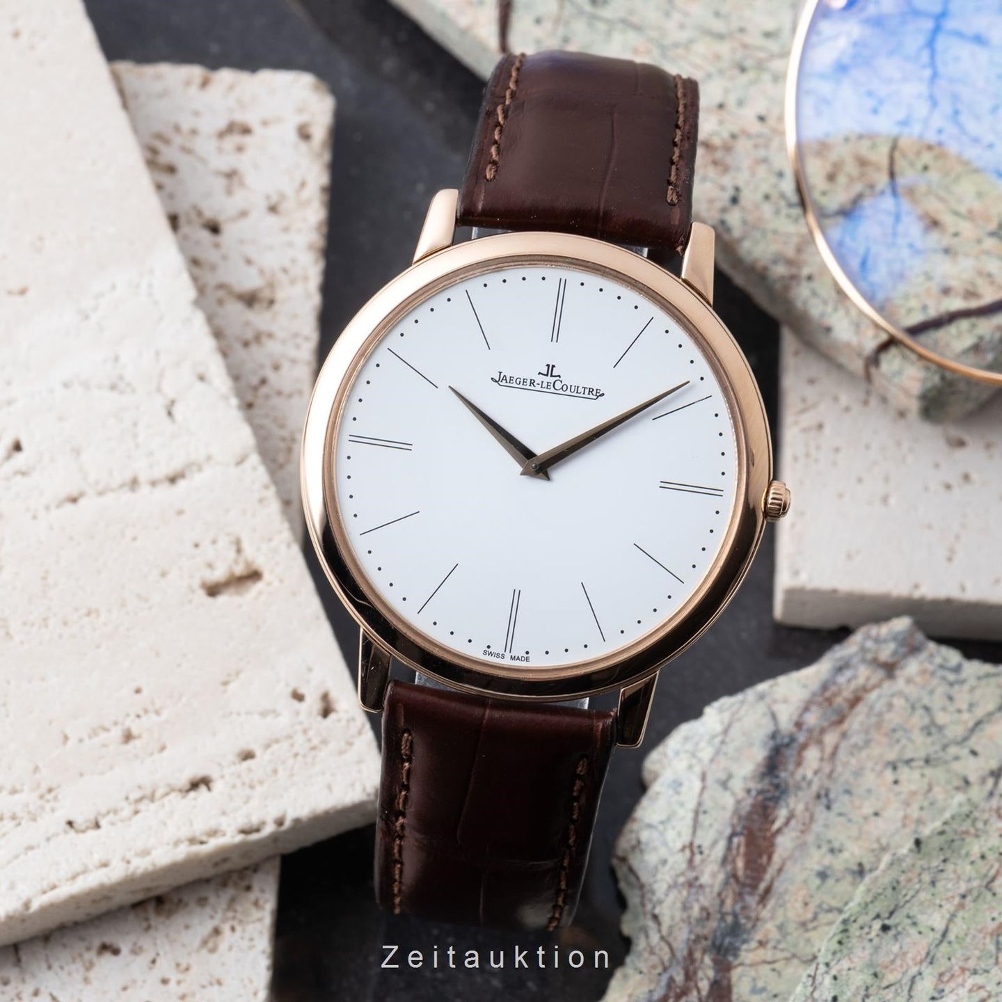 Jaeger-LeCoultre Master Ultra Thin Q1292520 (Unknown (random serial)) - Silver dial 39 mm Rose Gold case (3/8)