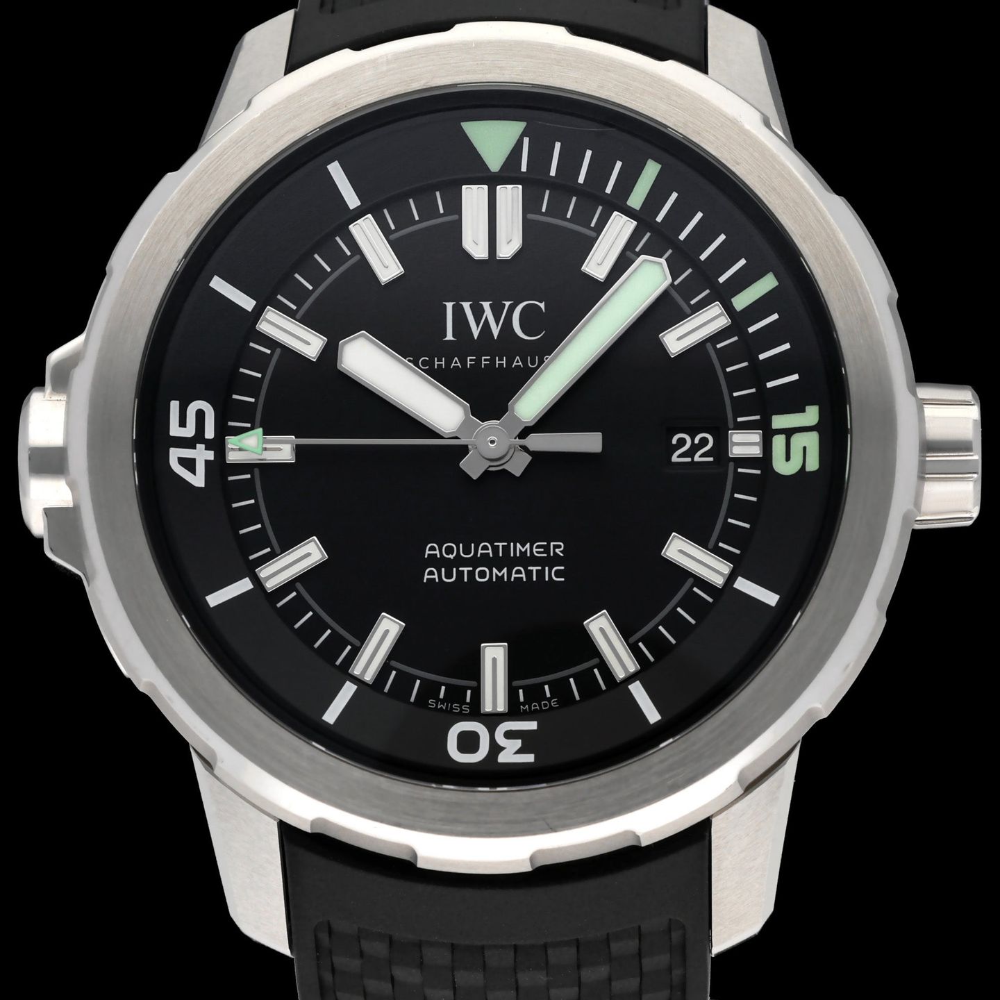 IWC Aquatimer Automatic IW329001 (2020) - Black dial 42 mm Steel case (1/8)