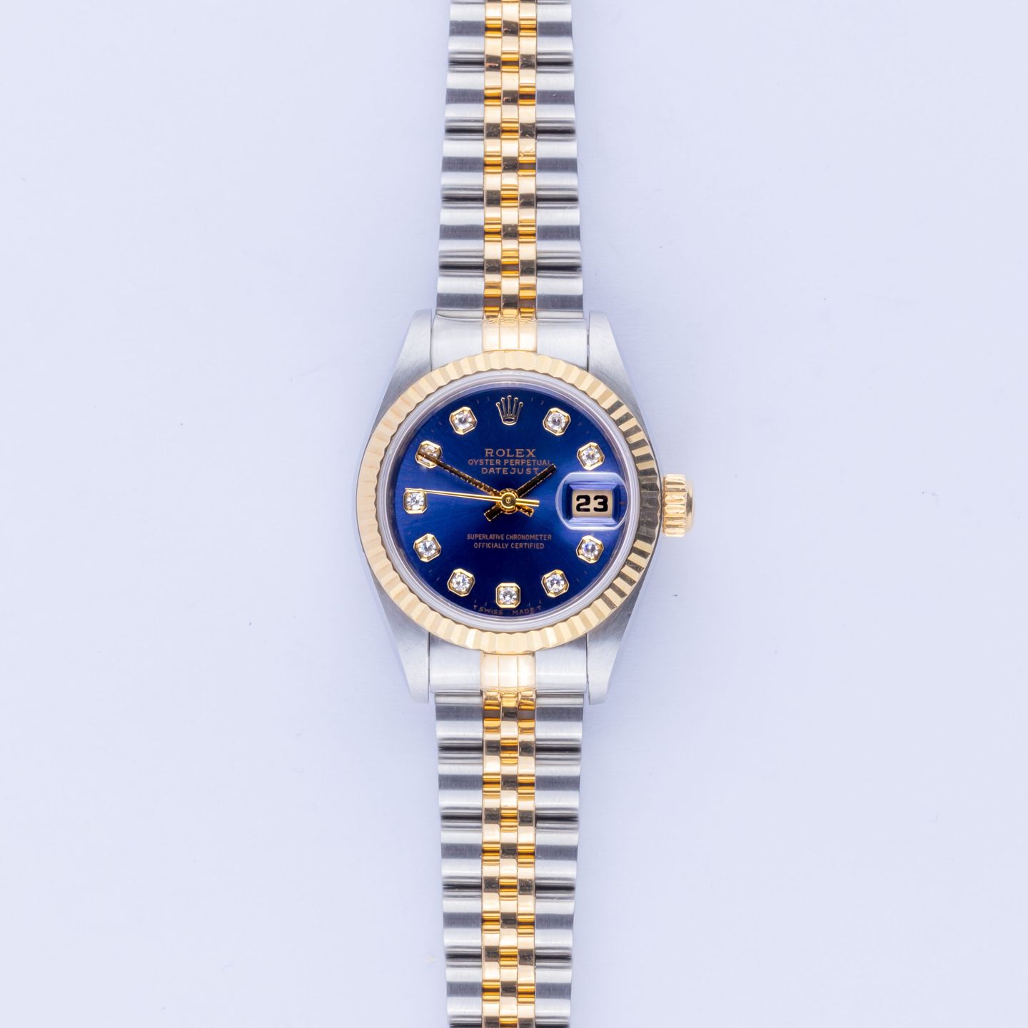 Rolex Lady-Datejust 69173 (1996) - 26mm Goud/Staal (3/8)