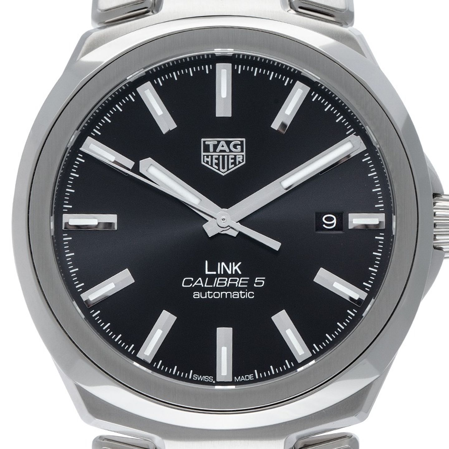TAG Heuer Link Calibre 5 WBC2110.BA0603 (2025) - Black dial 41 mm Steel case (1/7)