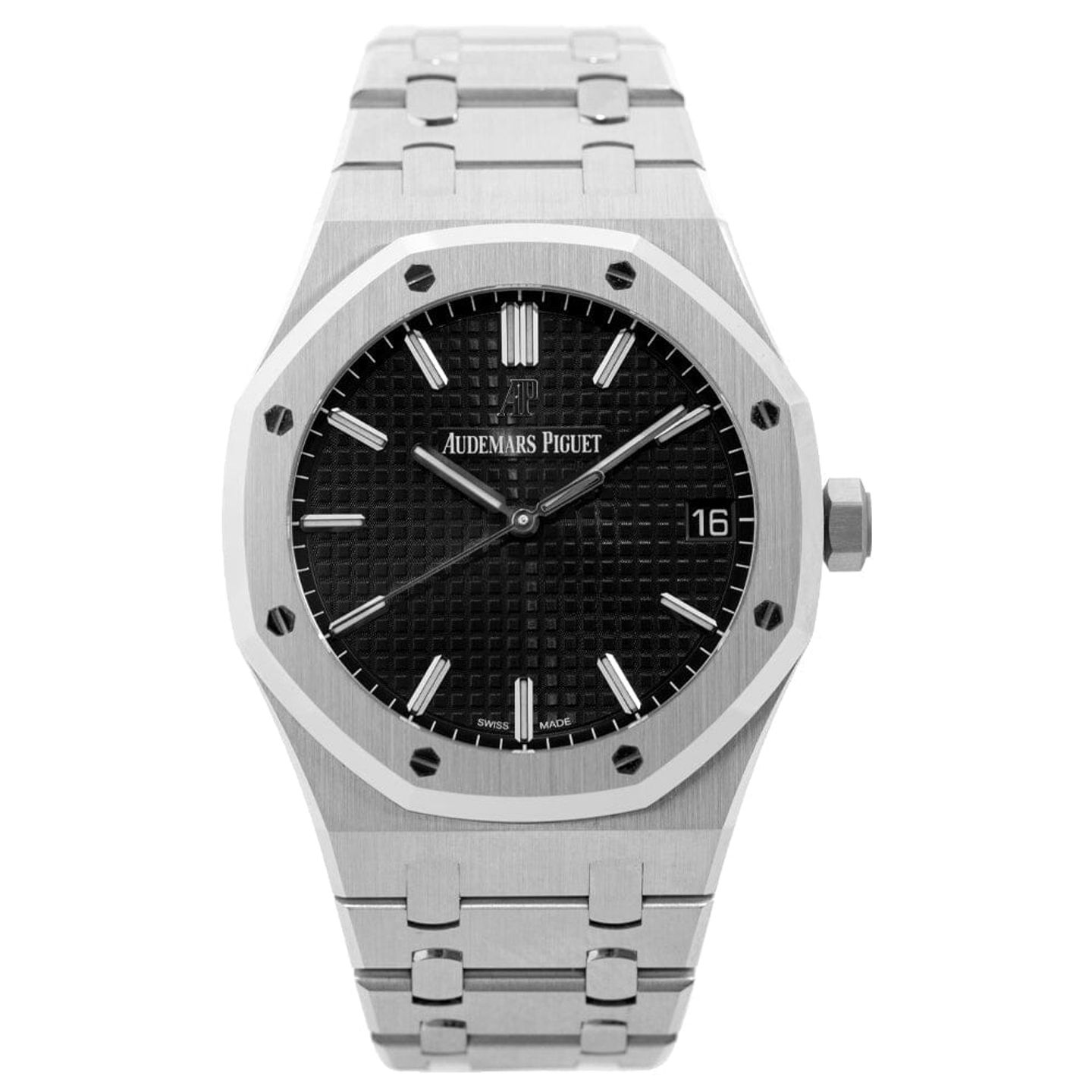 Audemars Piguet Royal Oak Selfwinding 15500ST.OO.1220ST.03 (2021) - Zwart wijzerplaat 41mm Staal (1/8)