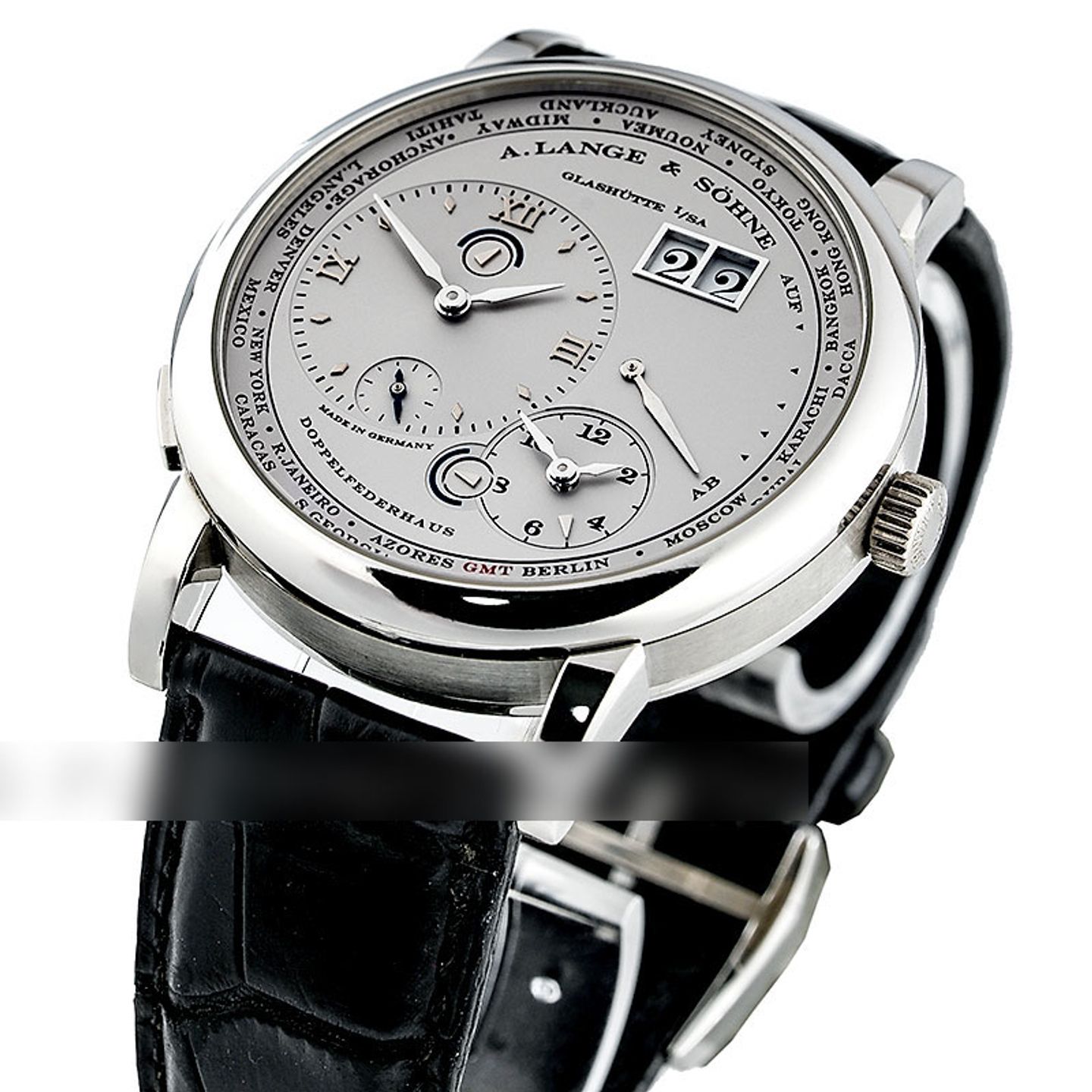 A. Lange & Söhne Lange 1 116.025 (2005) - Zilver wijzerplaat 42mm Platina (2/5)