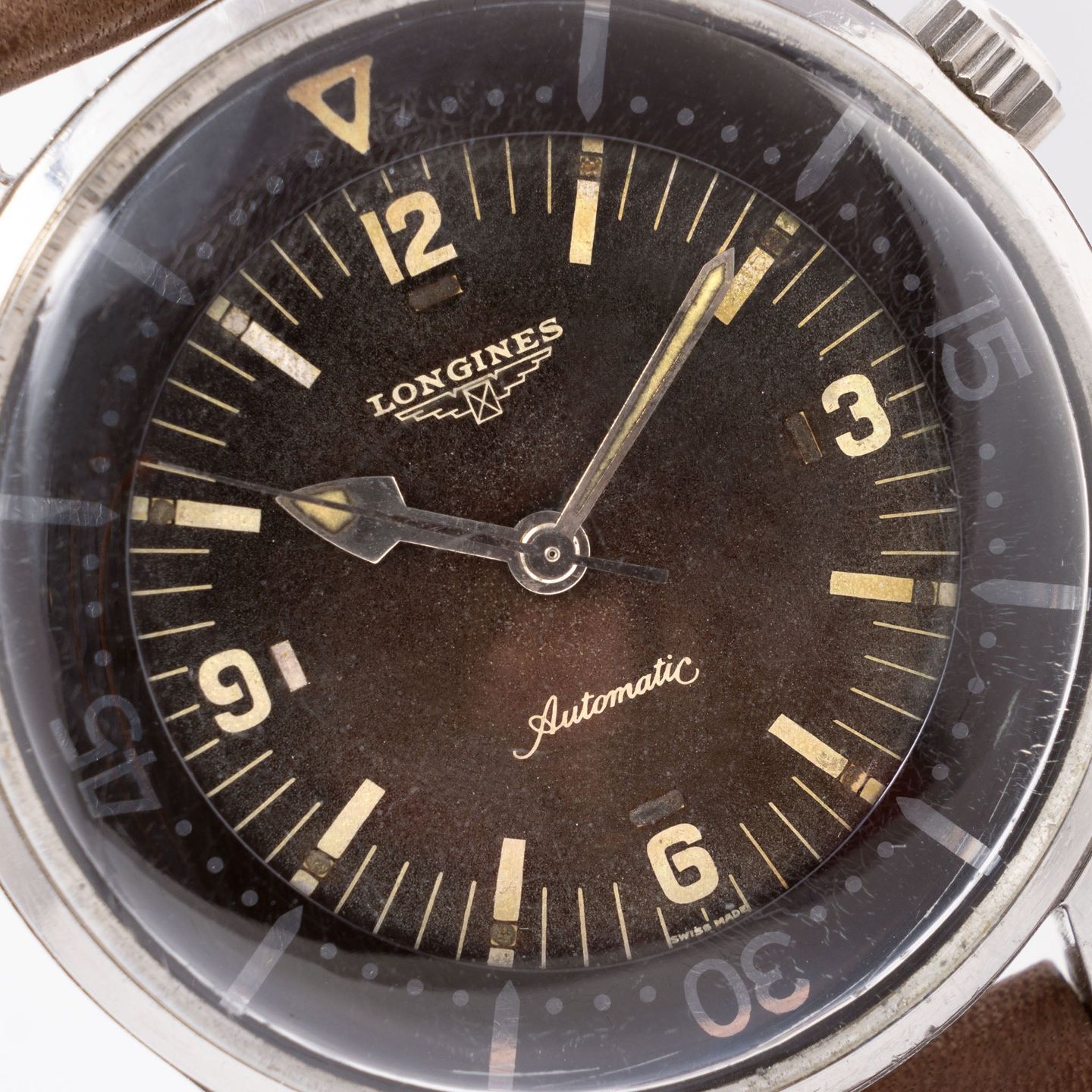 Longines Legend Diver 7150-1 (1960) - Brown dial 41 mm Steel case (2/8)