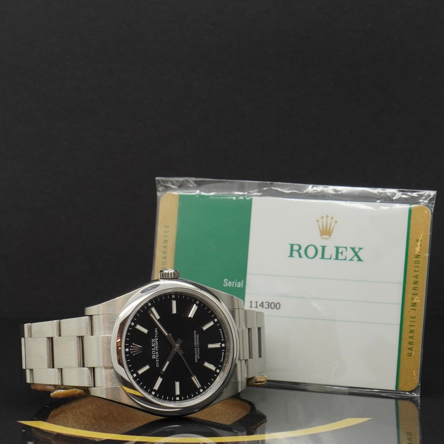 Rolex Oyster Perpetual 39 114300 (2019) - Zwart wijzerplaat 39mm Staal (4/6)