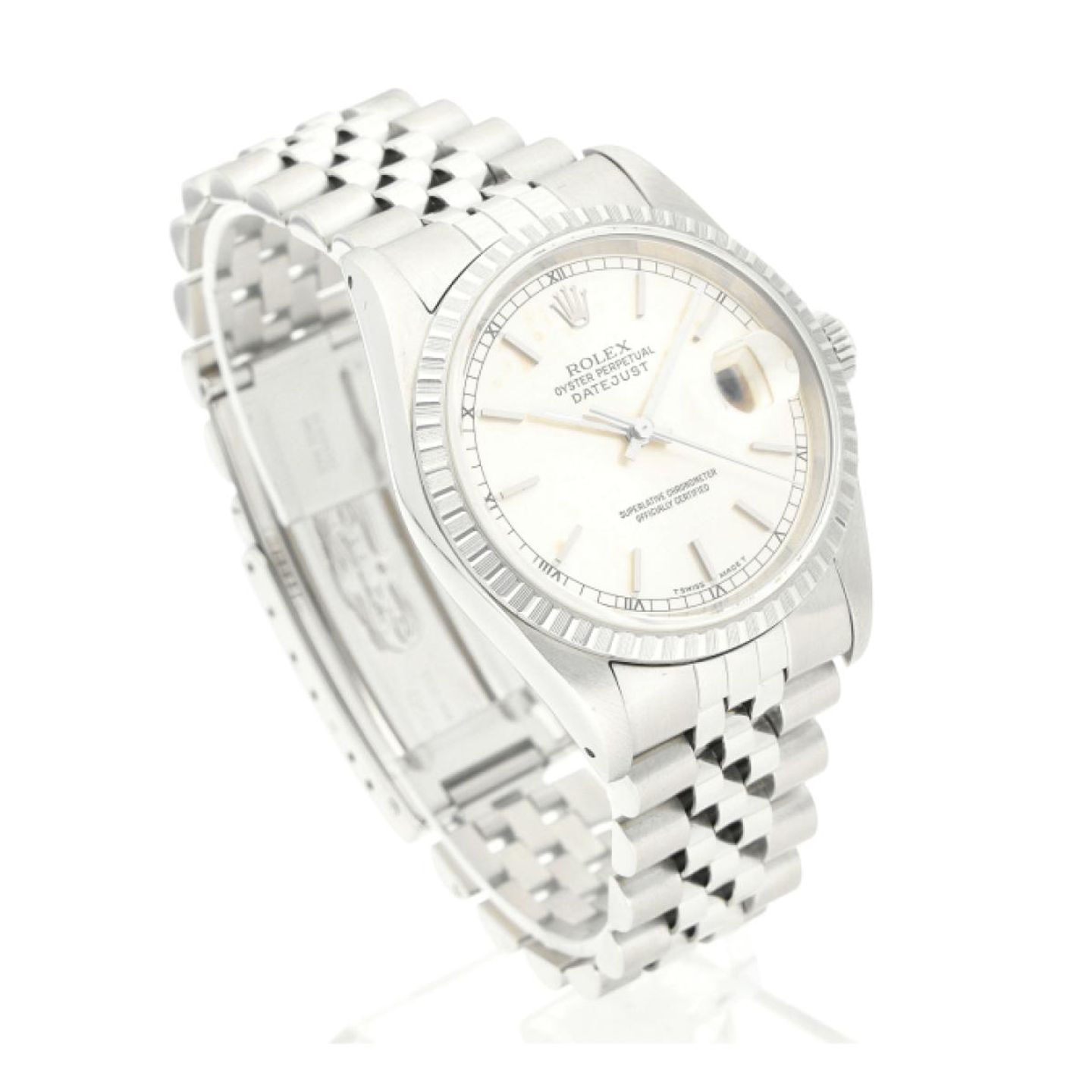 Rolex Datejust 36 16220 (1992) - Silver dial 36 mm Steel case (7/8)