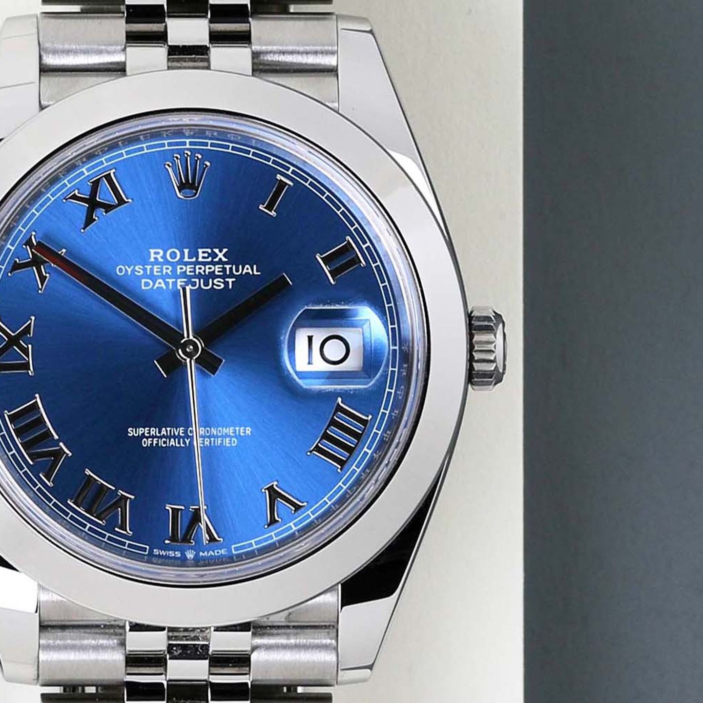 Rolex Datejust 41 126300 (2024) - Blauw wijzerplaat 41mm Staal (5/8)