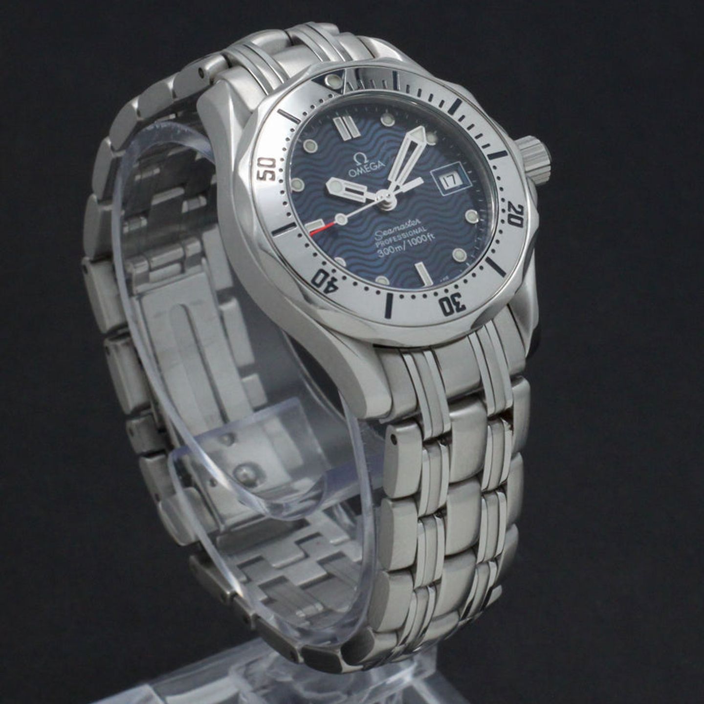 Omega Seamaster 2582.8 (1999) - Blauw wijzerplaat 28mm Staal (6/7)