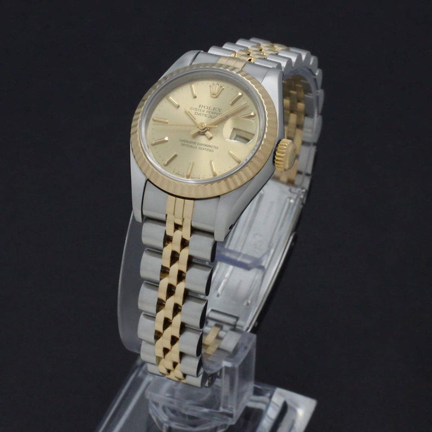 Rolex Lady-Datejust 69173 (1986) - Goud wijzerplaat 26mm Goud/Staal (2/7)