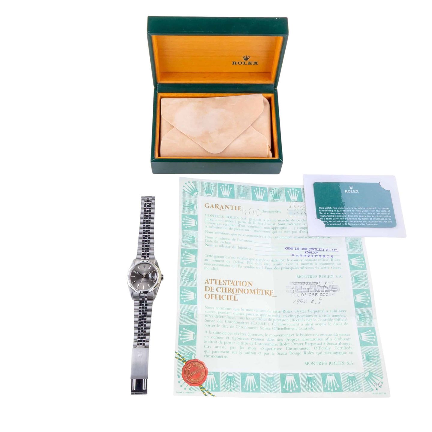 Rolex Datejust 36 16234 (1989) - Grey dial 36 mm Steel case (8/8)