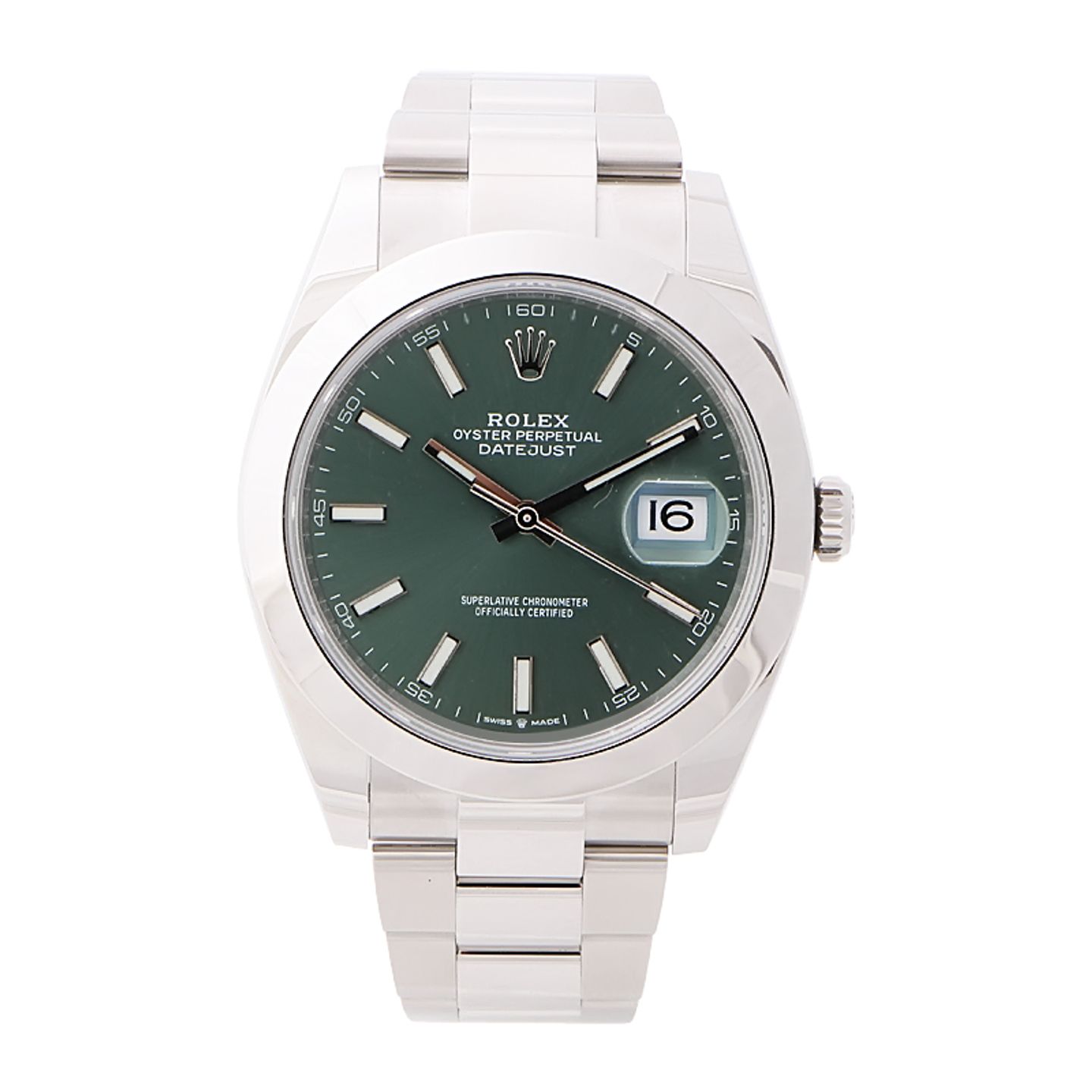 Rolex Datejust 41 126300 (2024) - Green dial 41 mm Steel case (1/4)