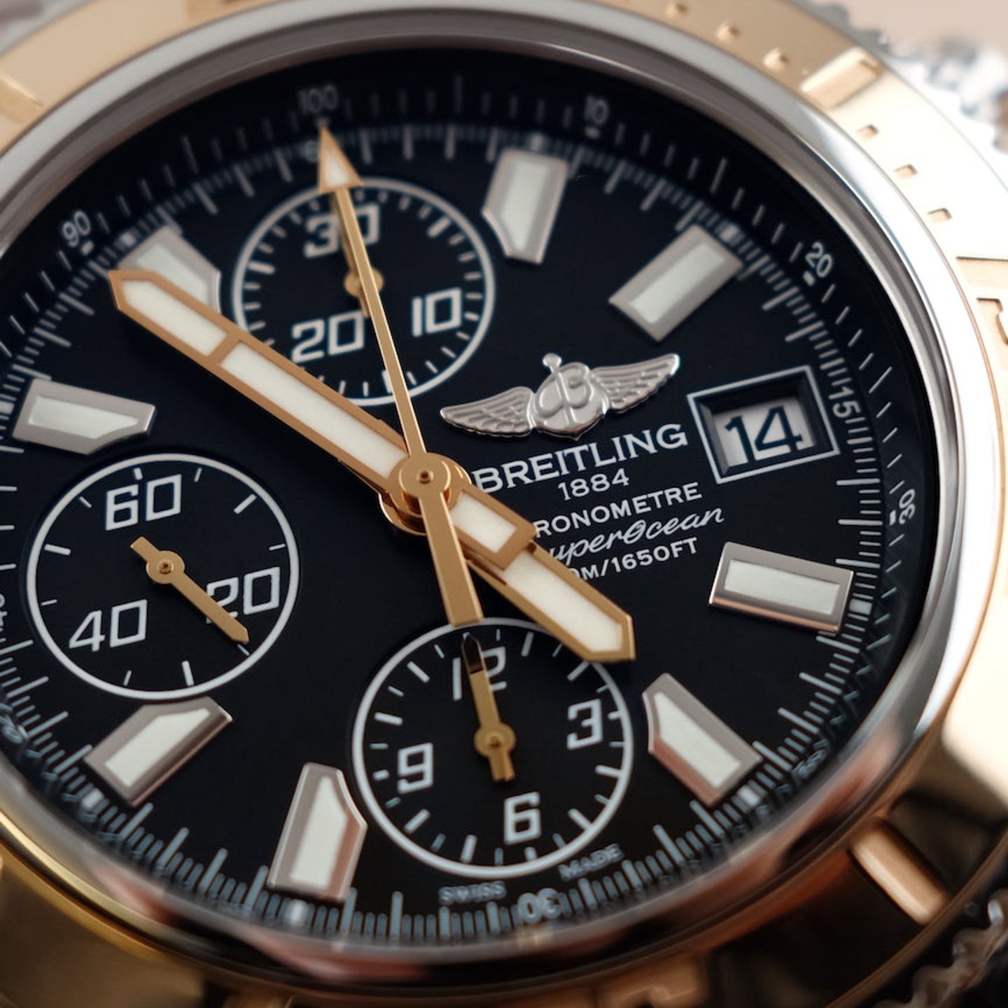 Breitling Superocean Chronograph II C1334112/BA84 (2014) - Black dial 44 mm Steel case (2/8)