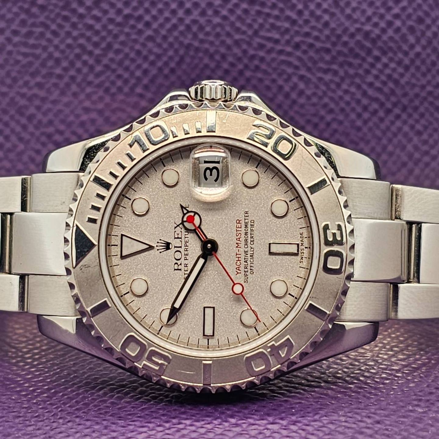 Rolex Yacht-Master 168622 (2000) - Zilver wijzerplaat 35mm Staal (4/5)