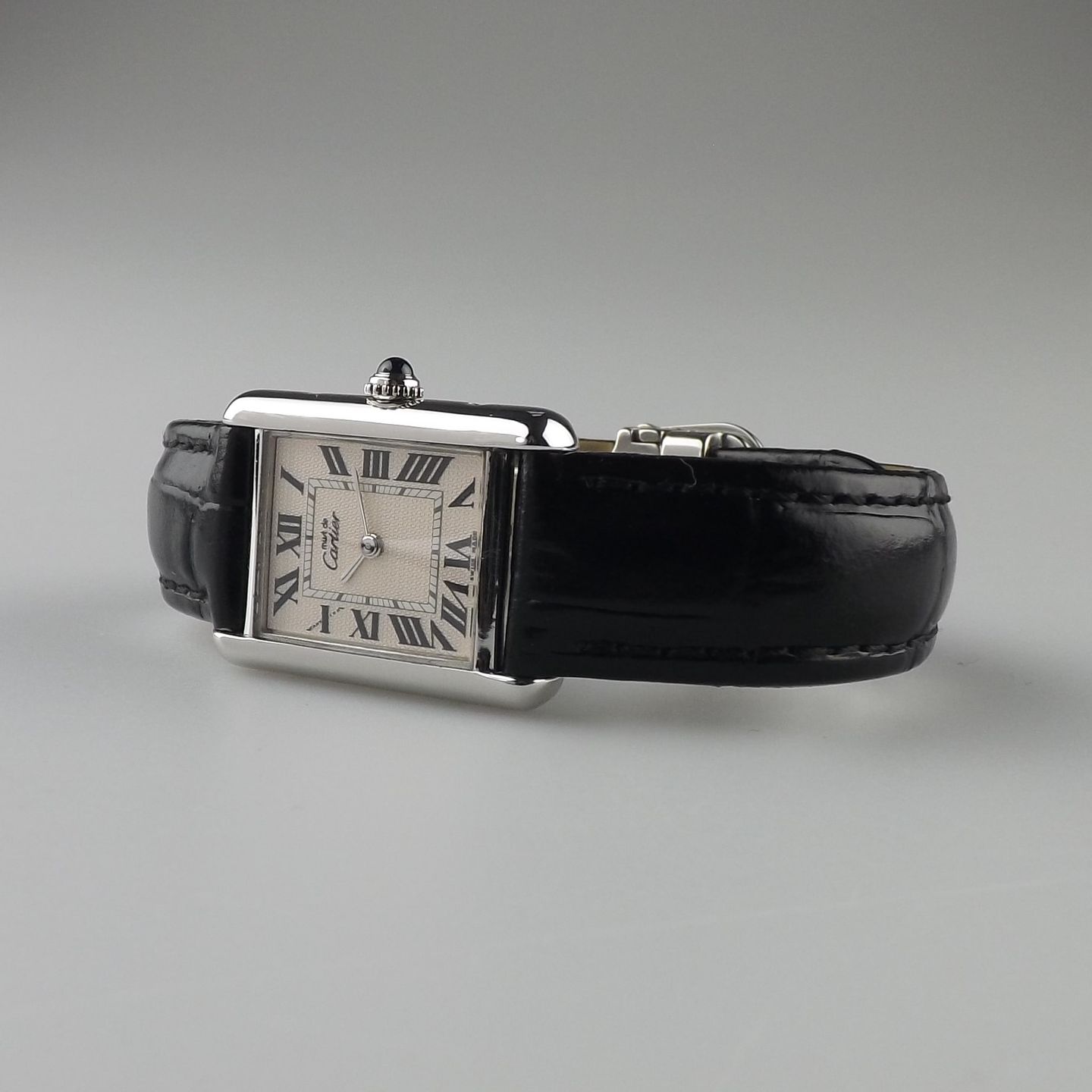 Cartier Tank 2416 (2002) - Silver dial 22 mm Silver case (4/8)