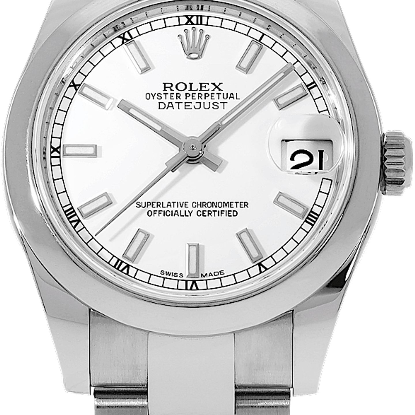 Rolex Datejust 31 178240 (2018) - White dial 31 mm Steel case (2/2)