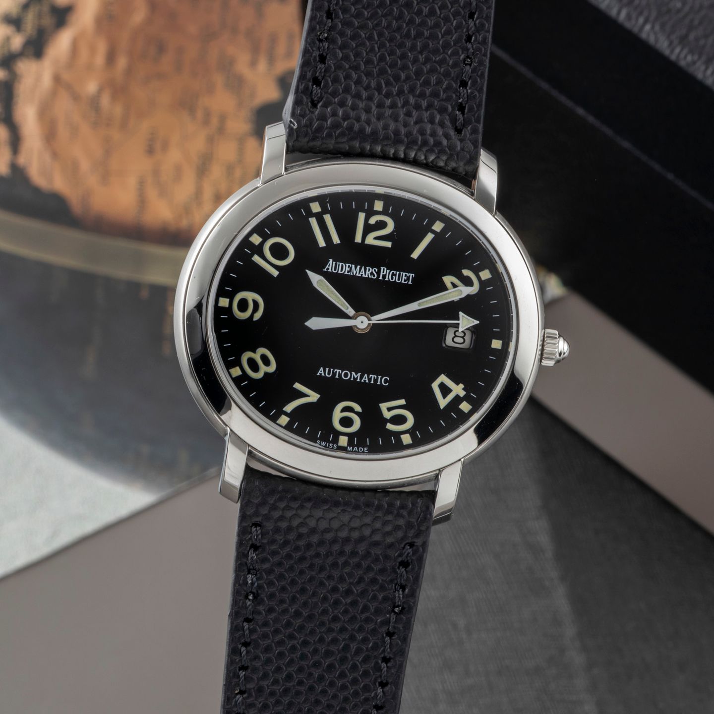 Audemars Piguet Millenary 15016ST.CO.D080VS.01 (2005) - Zwart wijzerplaat 35mm Staal (3/8)