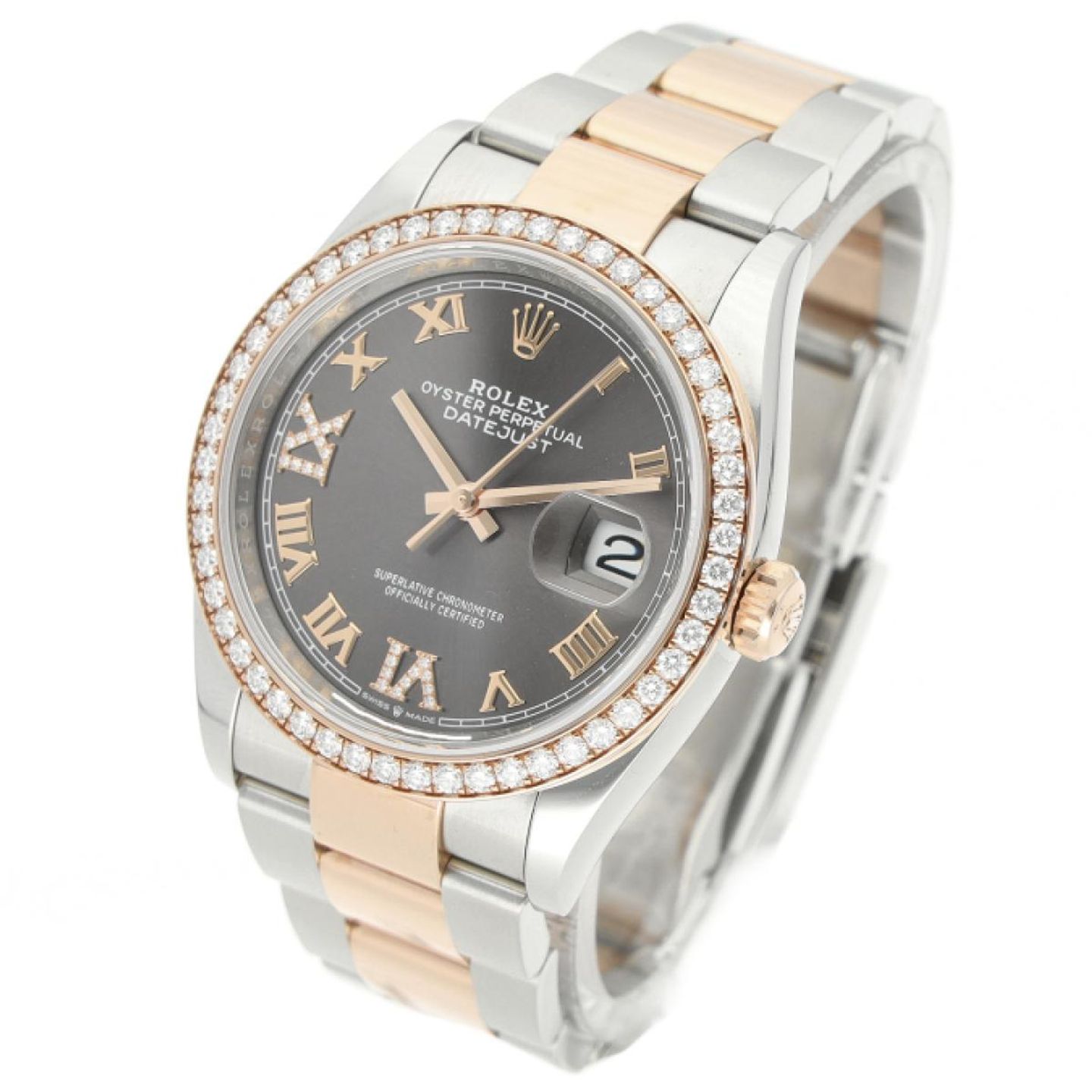 Rolex Datejust 36 126281RBR (2020) - Grijs wijzerplaat 36mm Staal (2/8)