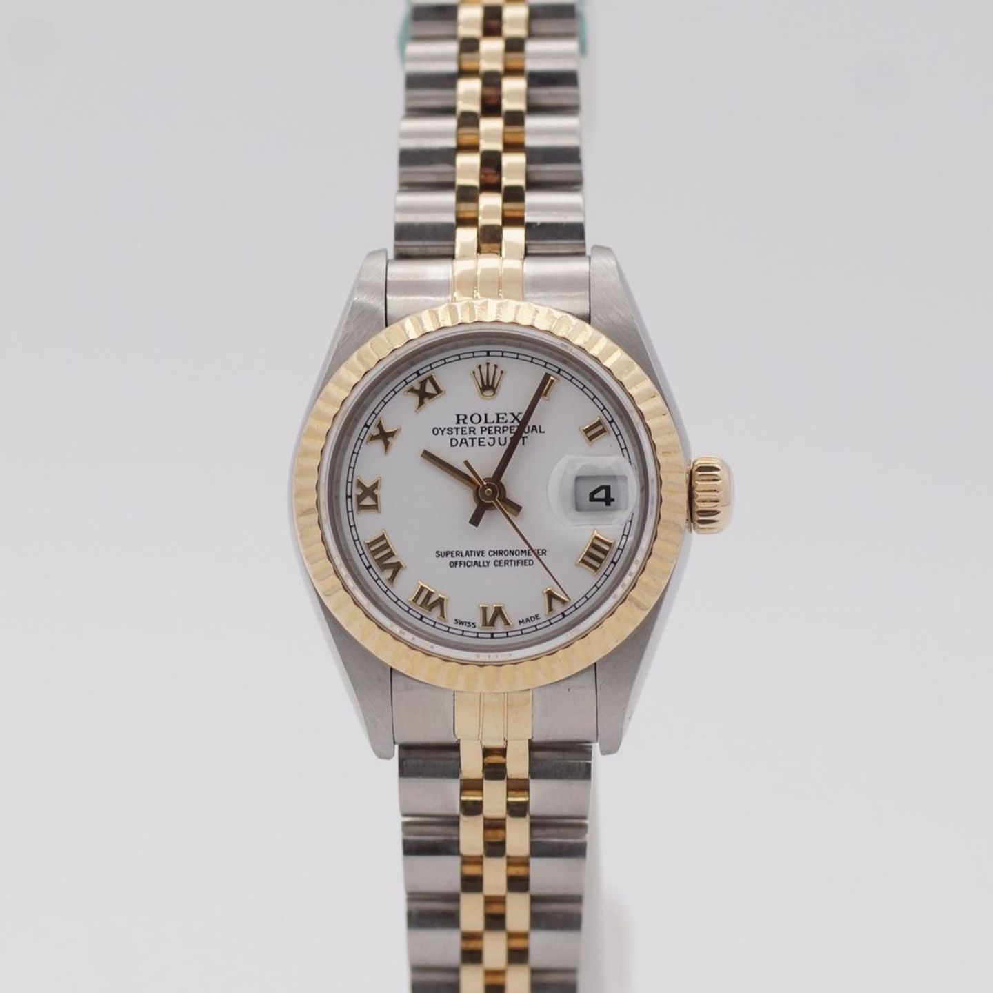 Rolex Lady-Datejust 79173 (2001) - White dial 26 mm Gold/Steel case (2/8)
