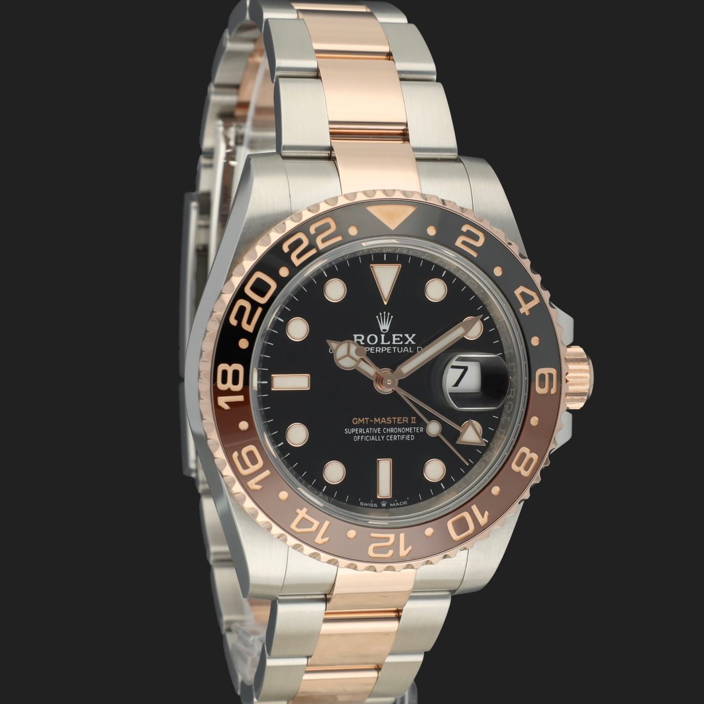 Rolex GMT-Master II 126711CHNR (2018) - Black dial 40 mm Gold/Steel case (4/8)