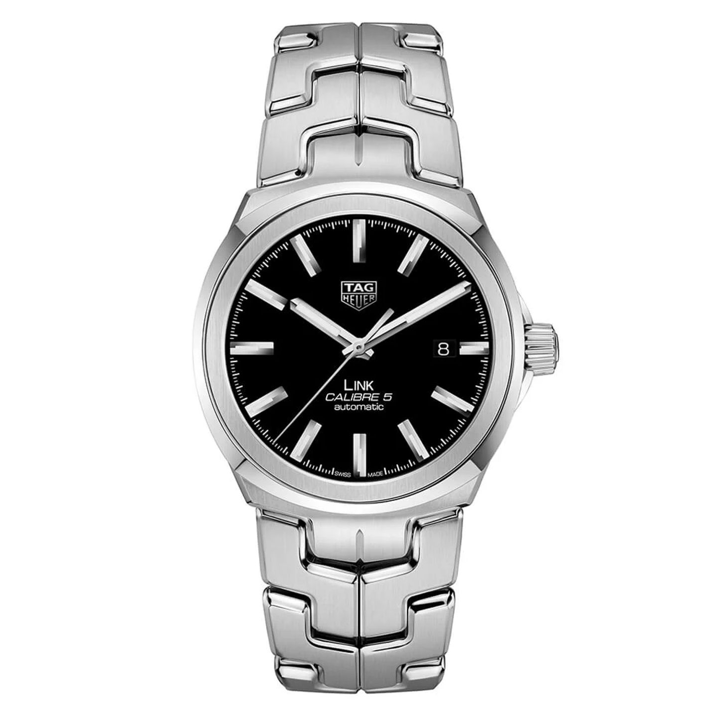 TAG Heuer Link Calibre 5 WBC2110.BA0603 (2024) - Zwart wijzerplaat 41mm Staal (3/3)