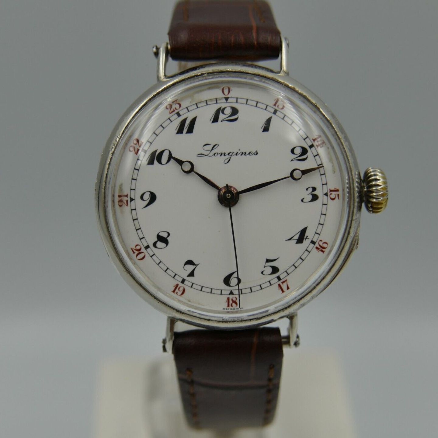 Longines Vintage Unknown (Onbekend (willekeurig serienummer)) - Onbekend wijzerplaat 34mm Zilver (10/16)