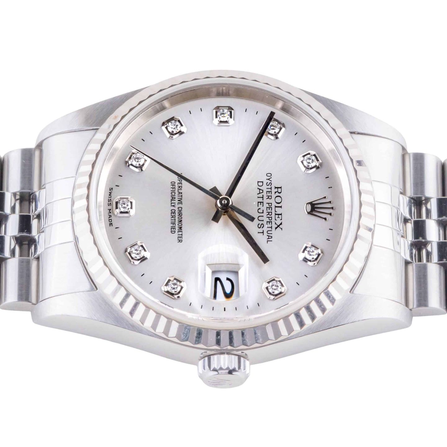 Rolex Datejust 36 16234 (2004) - Silver dial 36 mm Steel case (6/8)