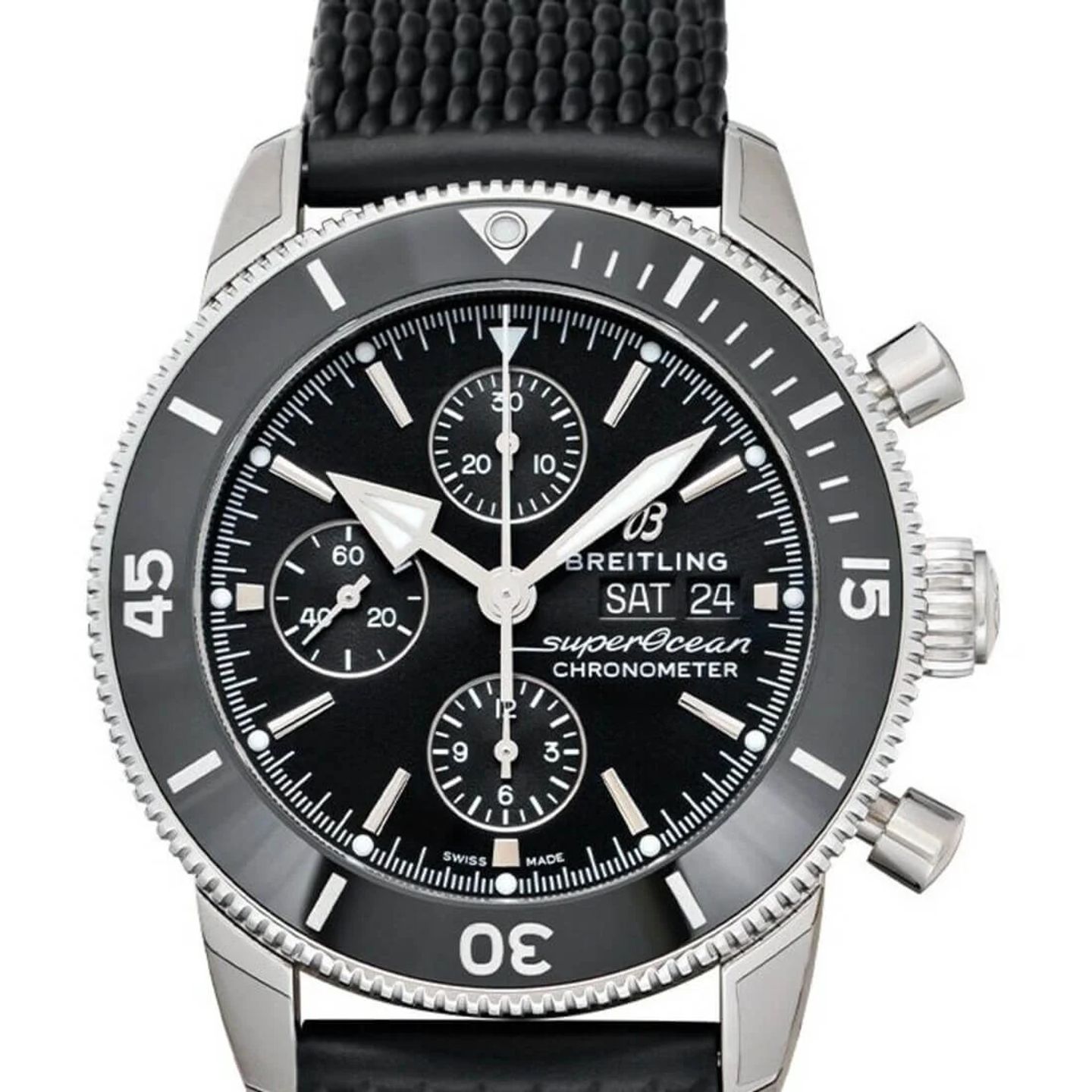 Breitling Superocean Heritage II Chronograph A13313121B1S1 (2023) - Black dial 44 mm Steel case (1/2)