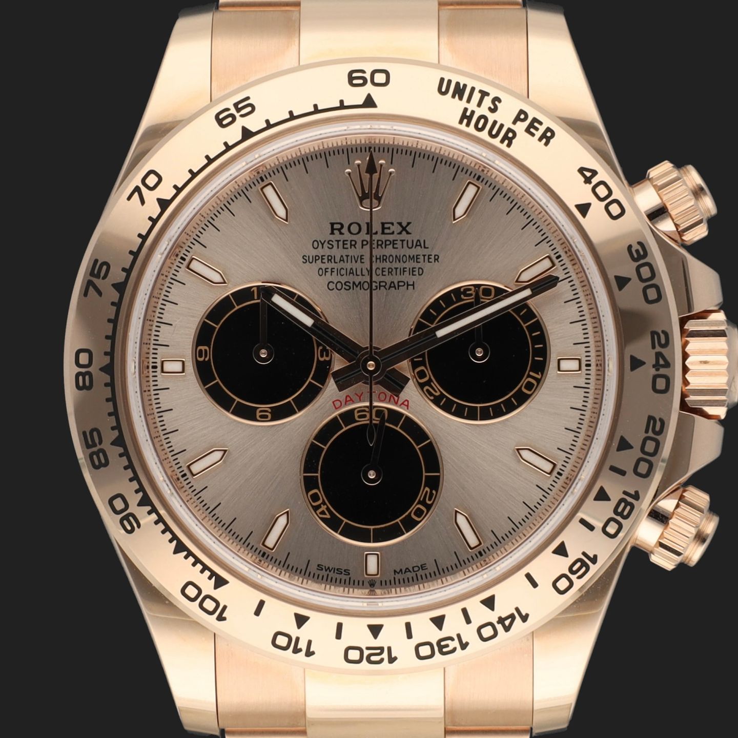 Rolex Daytona 126505 (2023) - Silver dial 40 mm Rose Gold case (2/8)