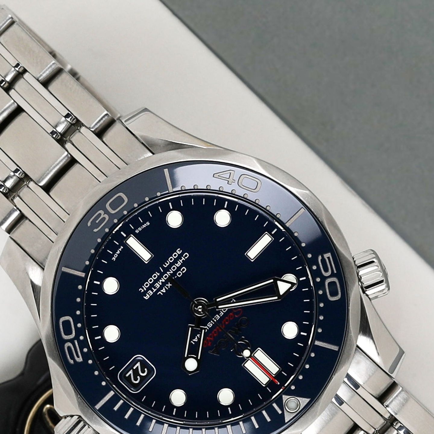 Omega Seamaster Diver 300 M 212.30.36.20.03.001 (2016) - Blue dial 36 mm Steel case (4/8)