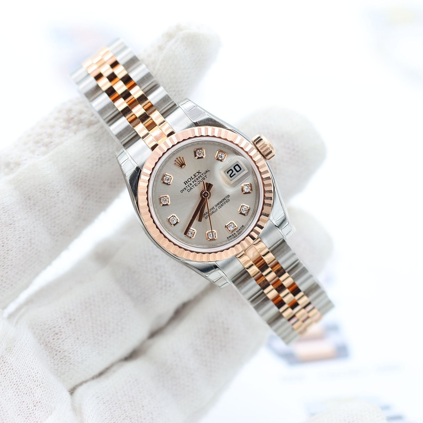 Rolex Lady-Datejust 179174 (2014) - 26 mm Steel case (7/8)