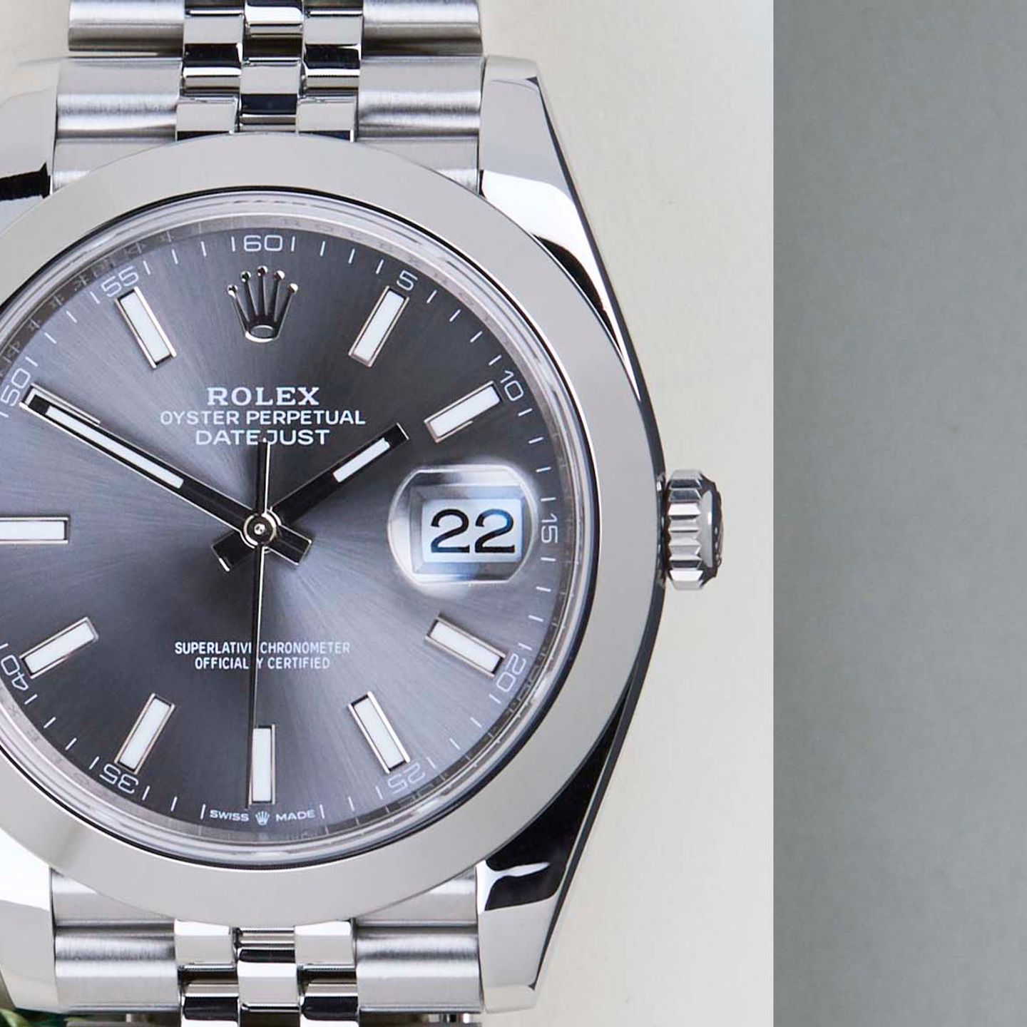 Rolex Datejust 41 126300 (2023) - Grijs wijzerplaat 41mm Staal (5/8)