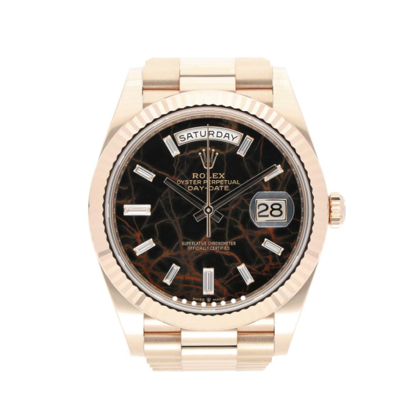 Rolex Day-Date 40 228235 (2025) - Brown dial 40 mm Rose Gold case (1/5)