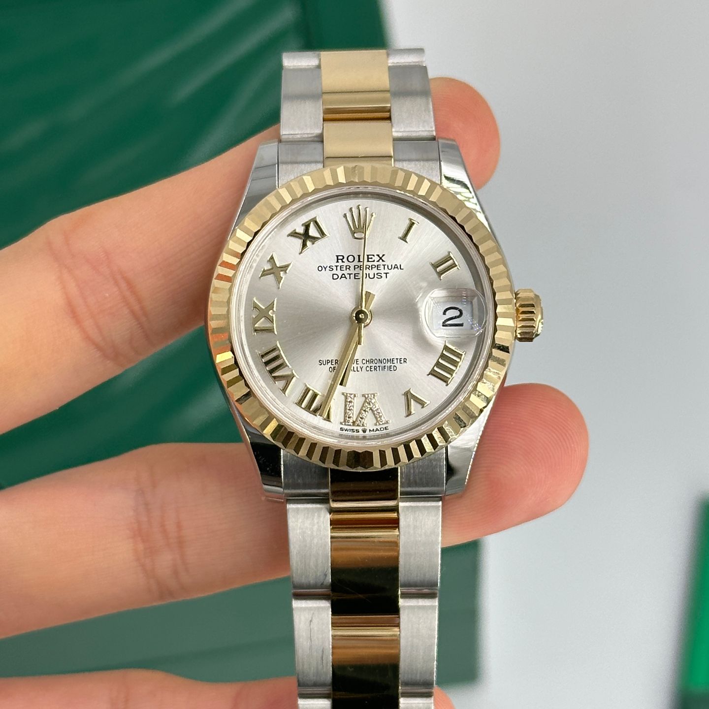 Rolex Datejust 31 278273 (2024) - Zilver wijzerplaat 31mm Staal (6/8)