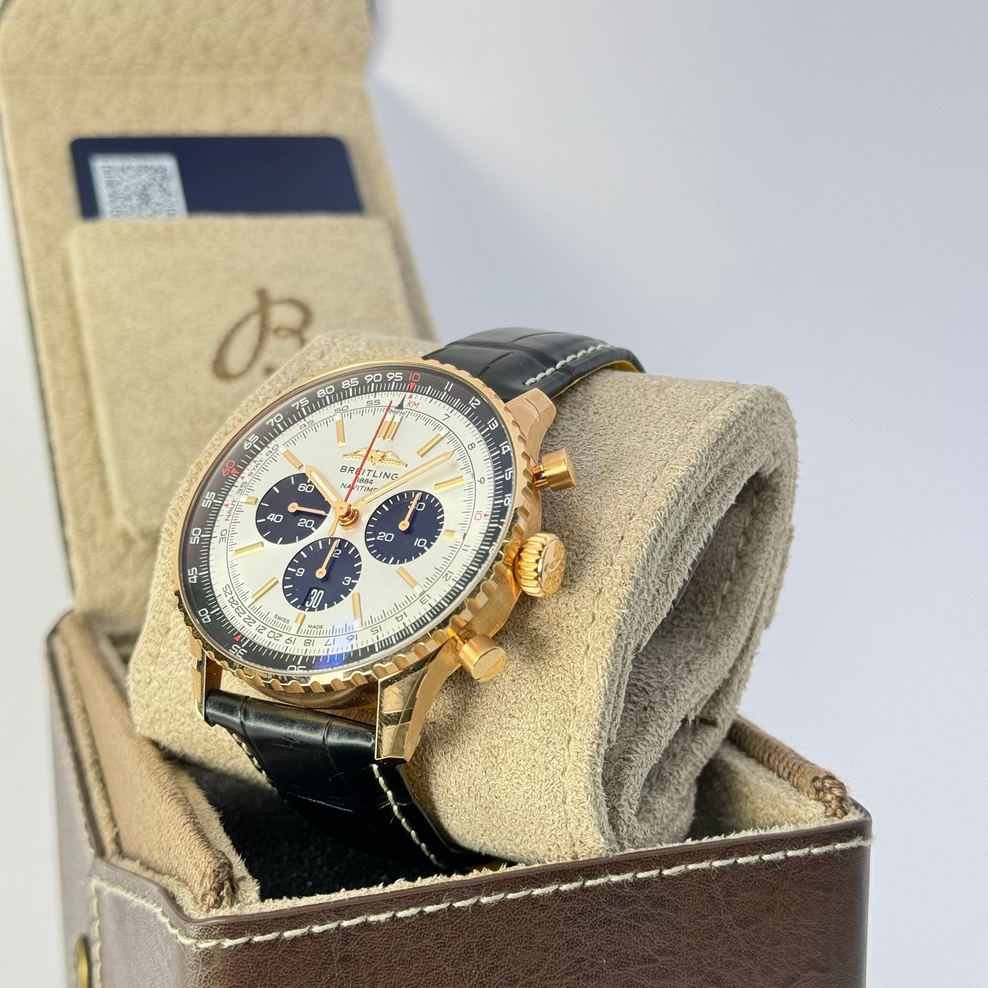 Breitling Navitimer 01 (46 MM) RB0137241G1P1 (2024) - Zilver wijzerplaat 46mm Roodgoud (5/5)