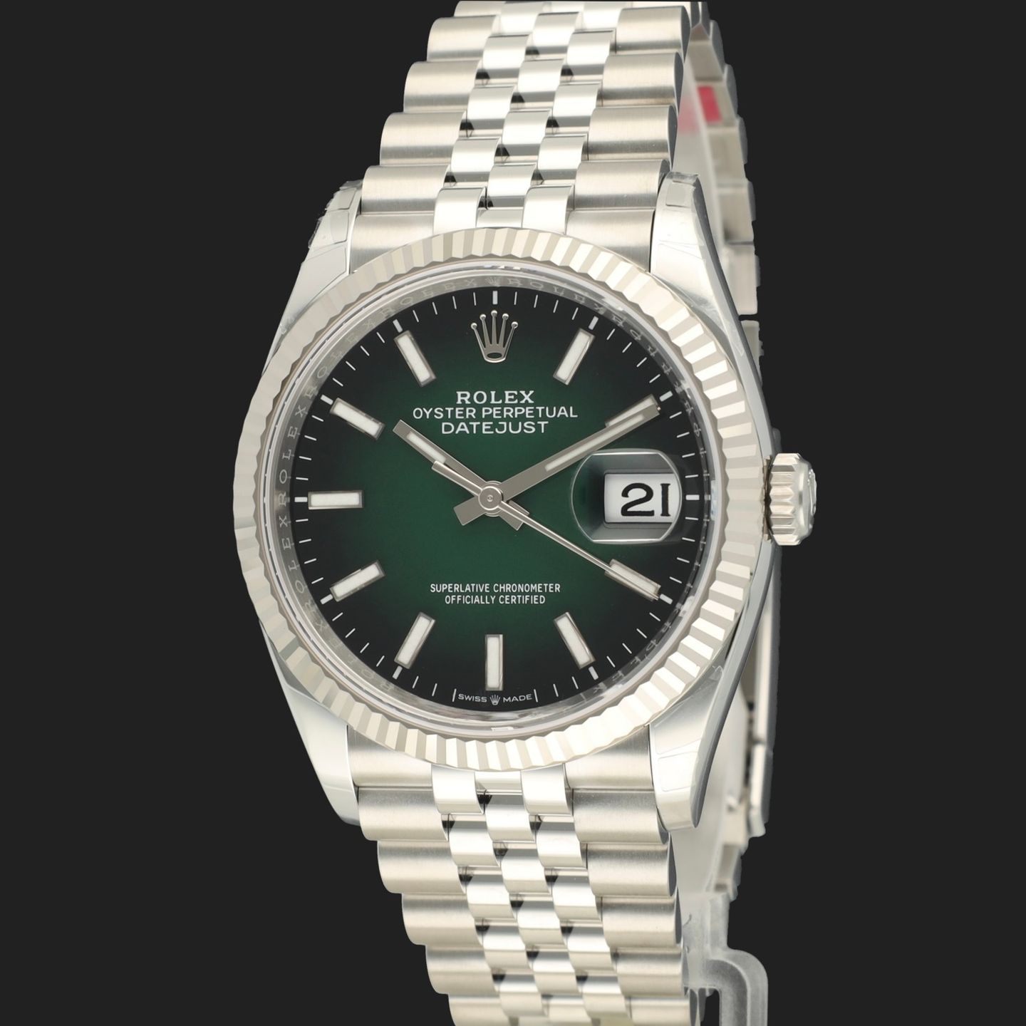 Rolex Datejust 36 126234 (2026) - Green dial 36 mm Steel case (1/8)