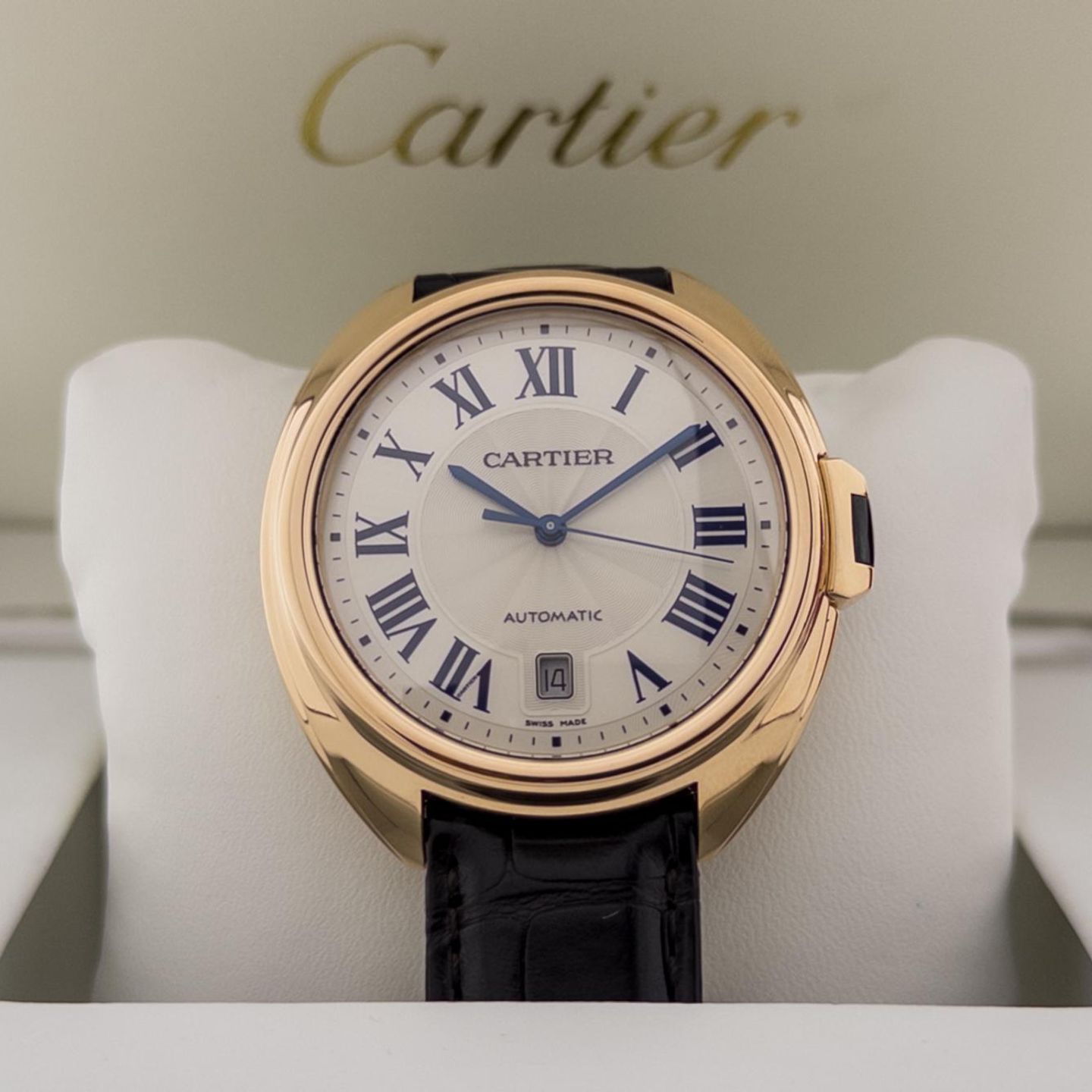 Cartier Clé de Cartier WGCL0004 (2016) - Zilver wijzerplaat 40mm Roségoud (1/8)