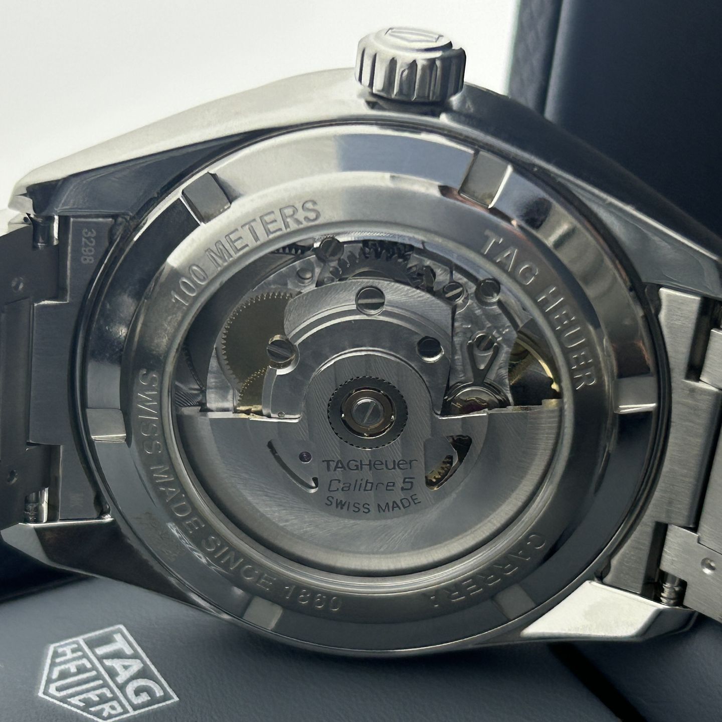 TAG Heuer Carrera Calibre 5 WBN2110.BA0639 (Unknown (random serial)) - Black dial 39 mm Steel case (2/8)