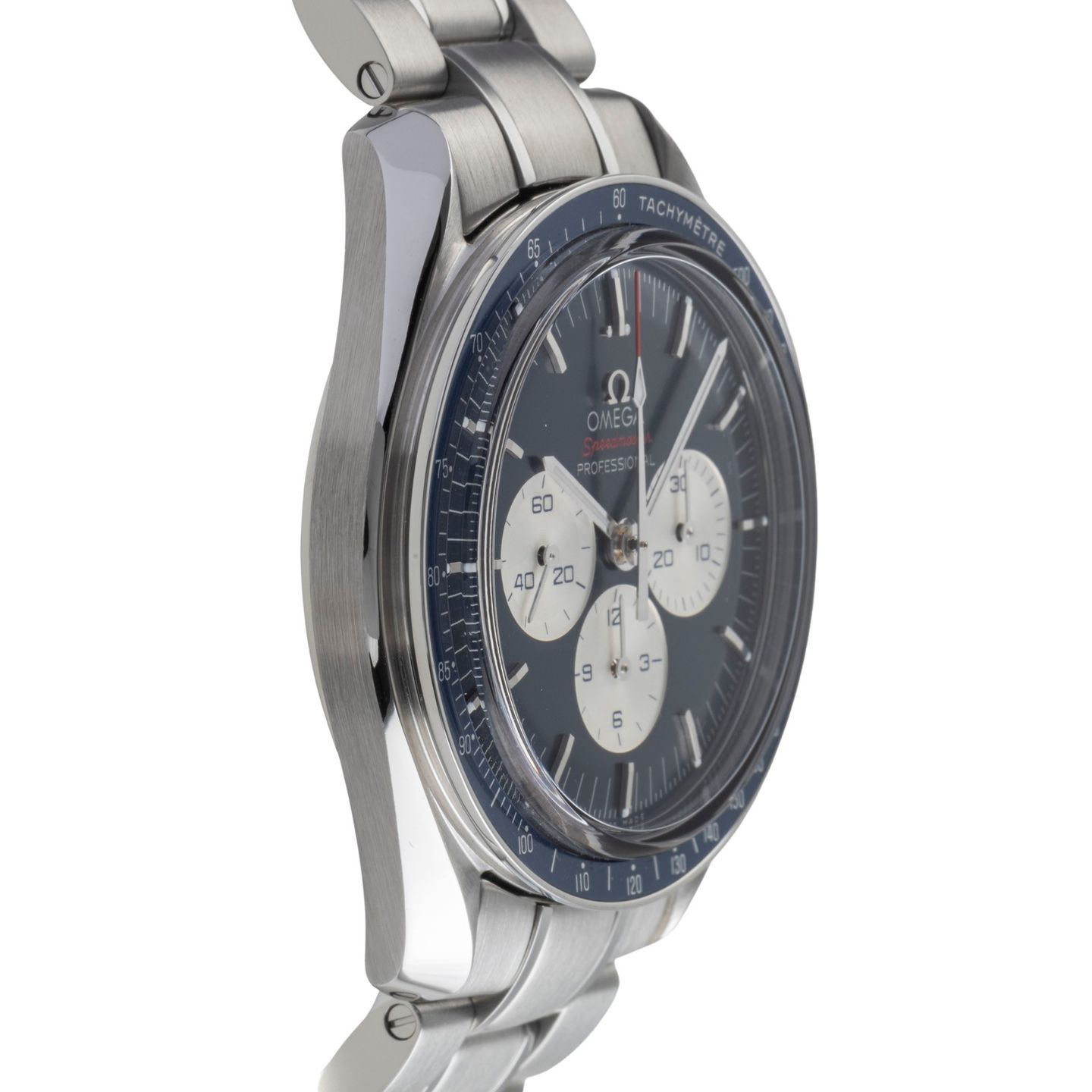 Omega Speedmaster Professional Moonwatch 522.30.42.30.03.001 (Unknown (random serial)) - Blue dial 42 mm Steel case (7/8)