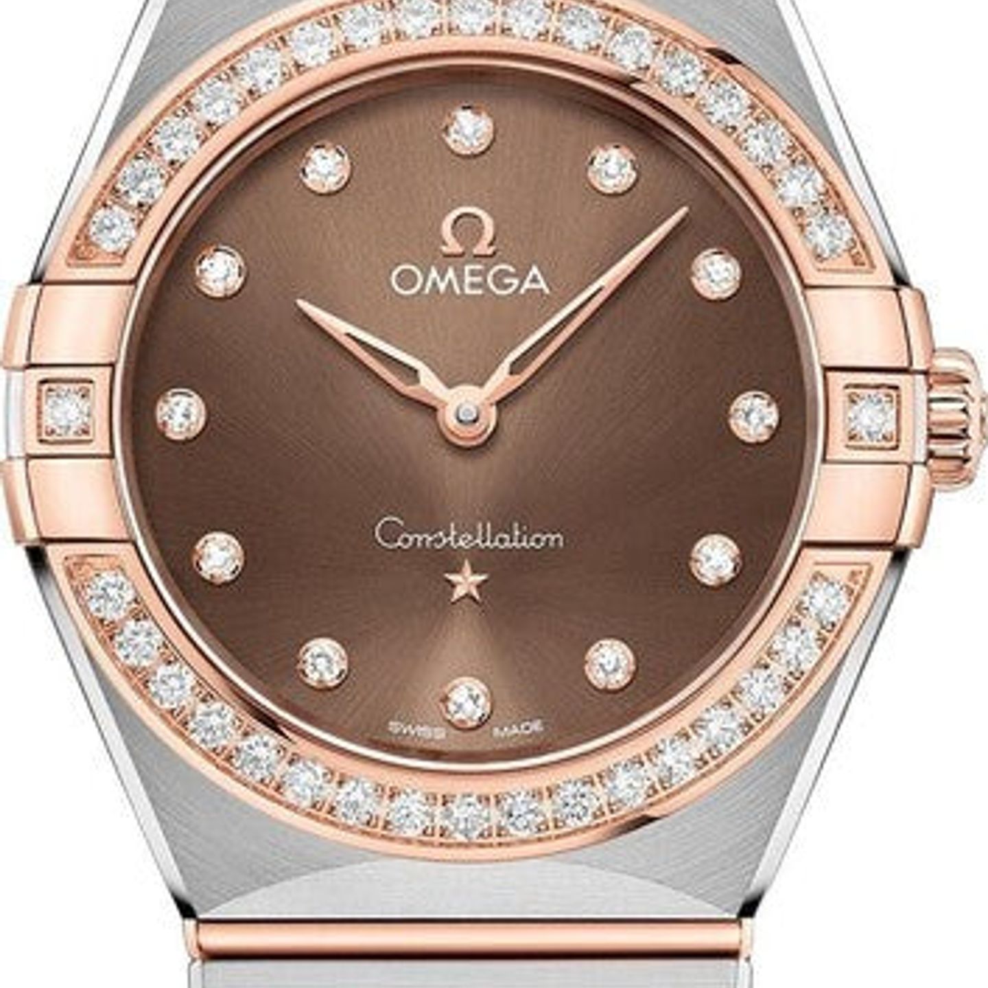 Omega Constellation Quartz 131.25.28.60.63.001 (2026) - Bruin wijzerplaat 28mm Staal (1/1)