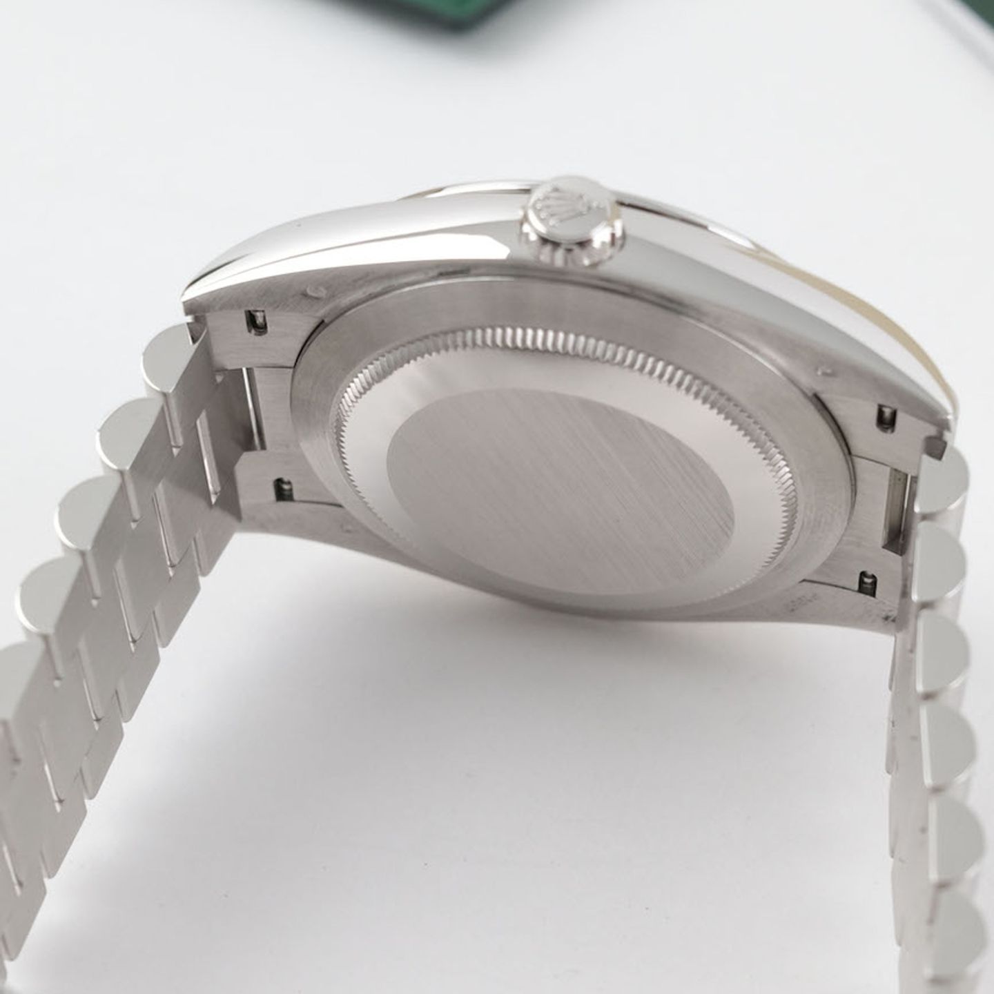 Rolex Day-Date 40 228206 (2021) - Silver dial 40 mm Platinum case (7/8)