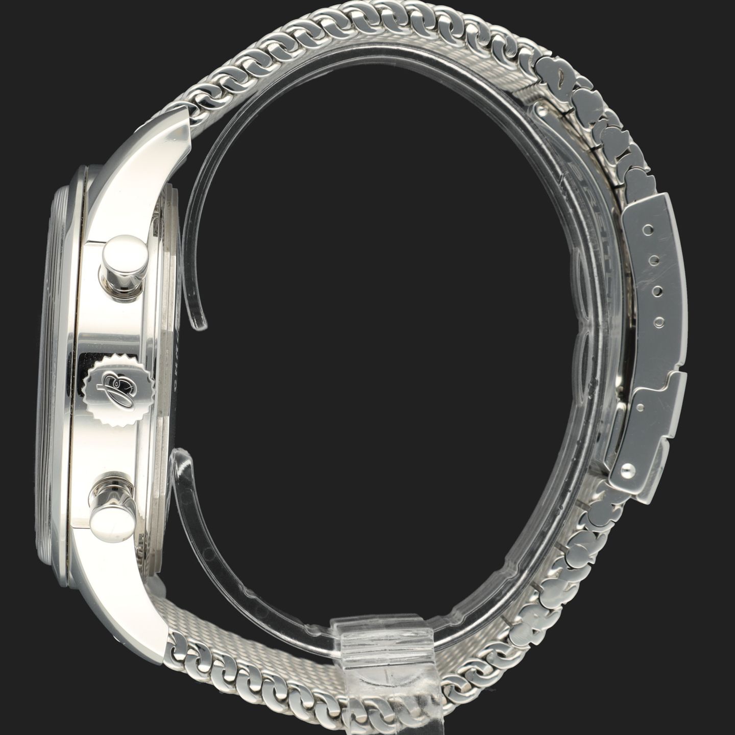 Breitling Transocean Chronograph Unitime AB0510U4 (2014) - Zwart wijzerplaat 46mm Staal (7/8)