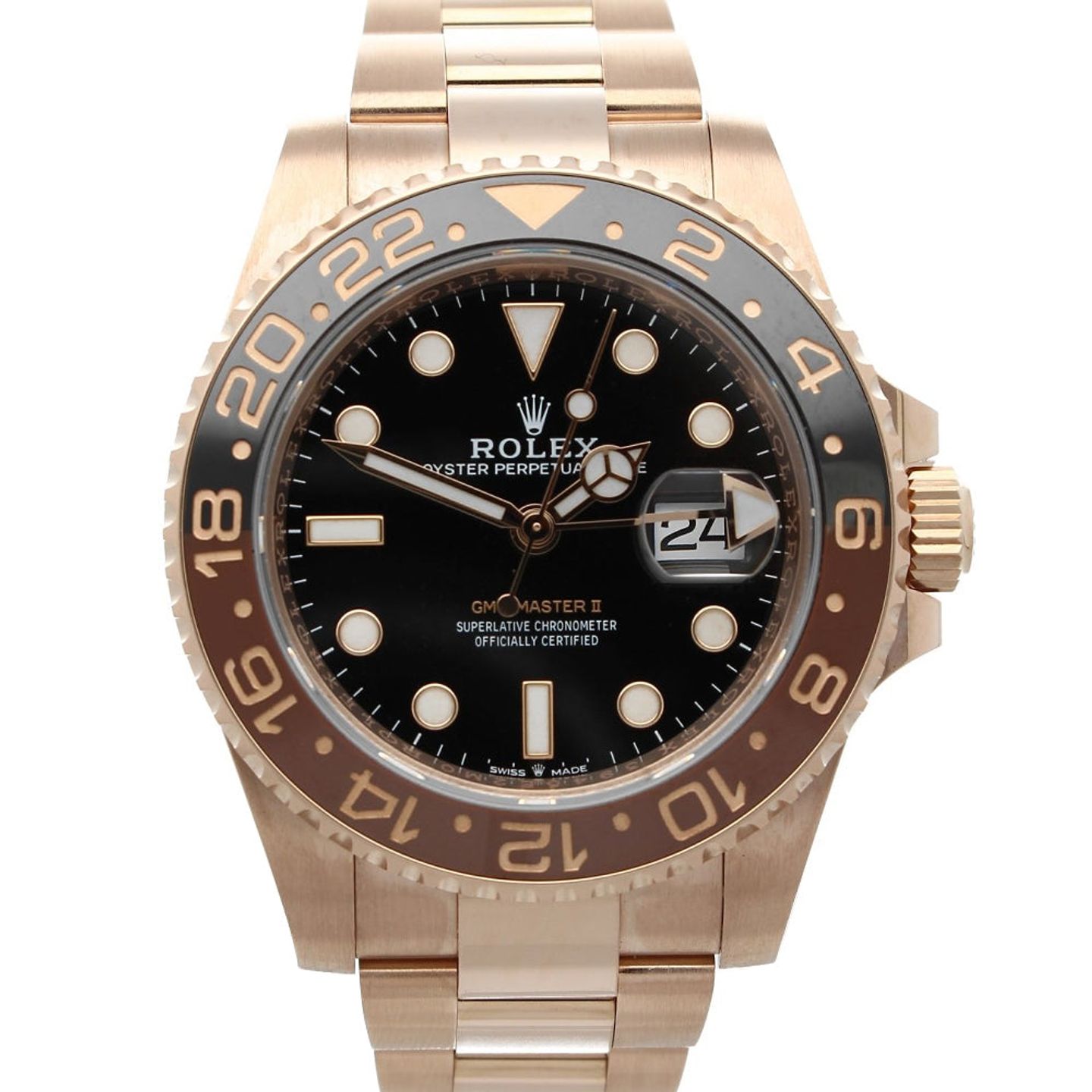 Rolex GMT-Master II 126715CHNR (2023) - Black dial 40 mm Rose Gold case (1/6)