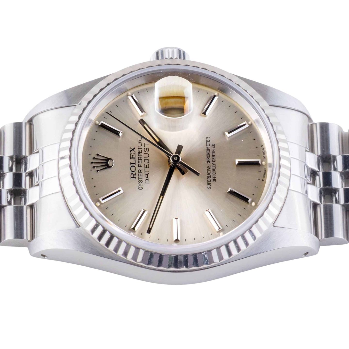 Rolex Datejust 36 16234 (1991) - Silver dial 36 mm Steel case (5/8)
