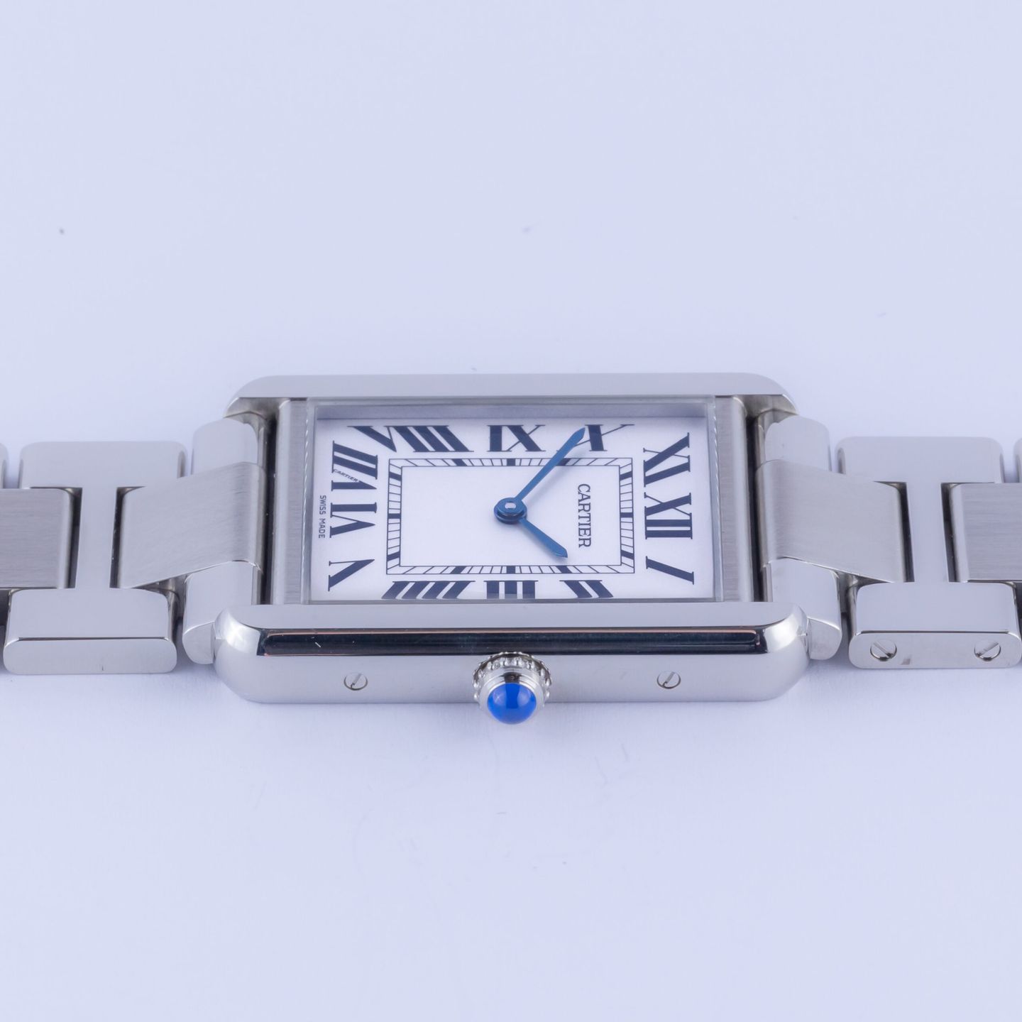 Cartier Tank Solo 3169 (2016) - Wit wijzerplaat 27mm Staal (4/6)