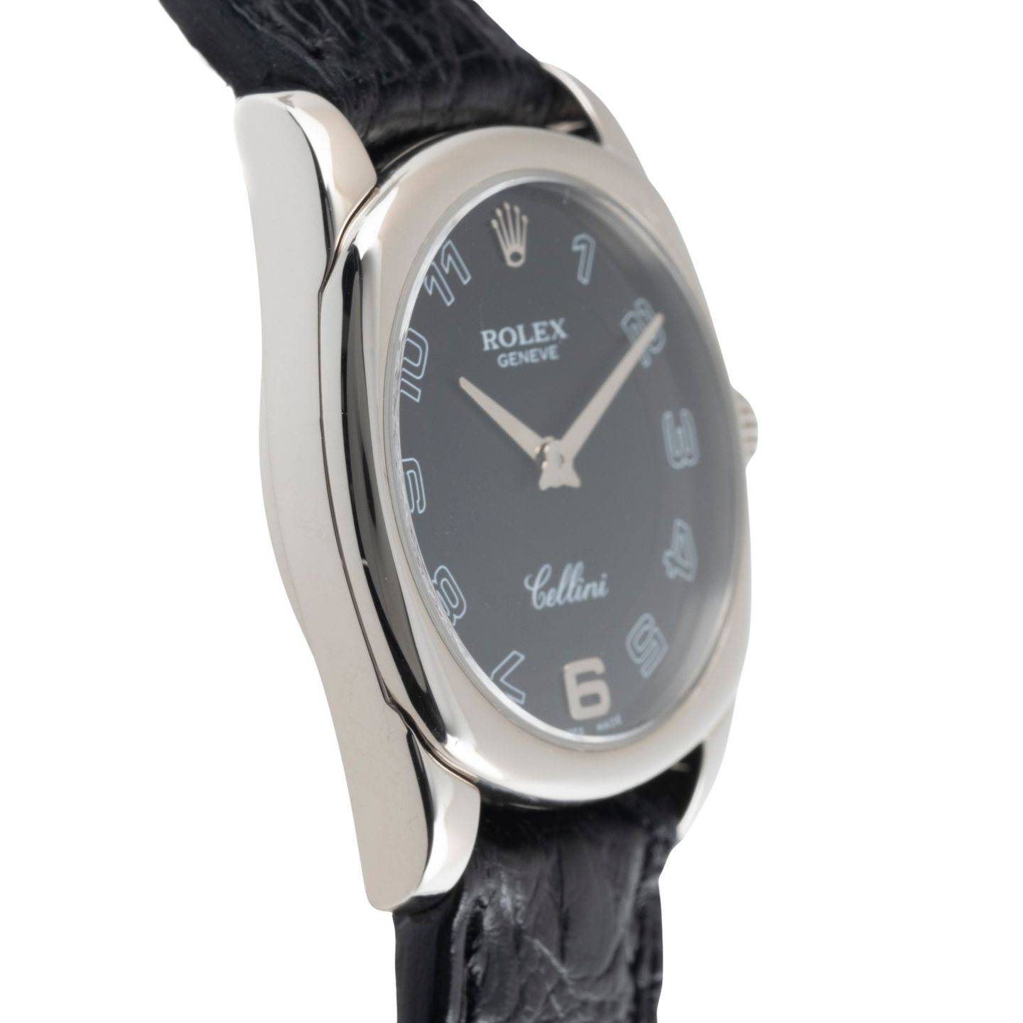 Rolex Cellini Danaos 6229 (2000) - Zwart wijzerplaat Geelgoud (7/8)