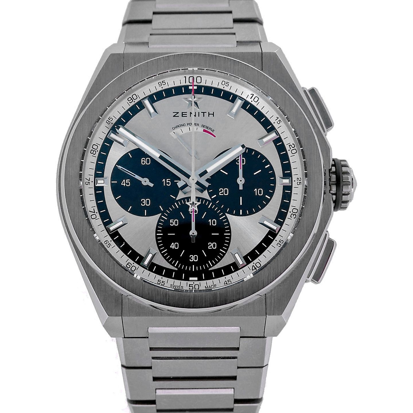 Zenith Defy El Primero 95.9001.9004/01.R582 (2008) - Zilver wijzerplaat 44mm Titanium (1/5)